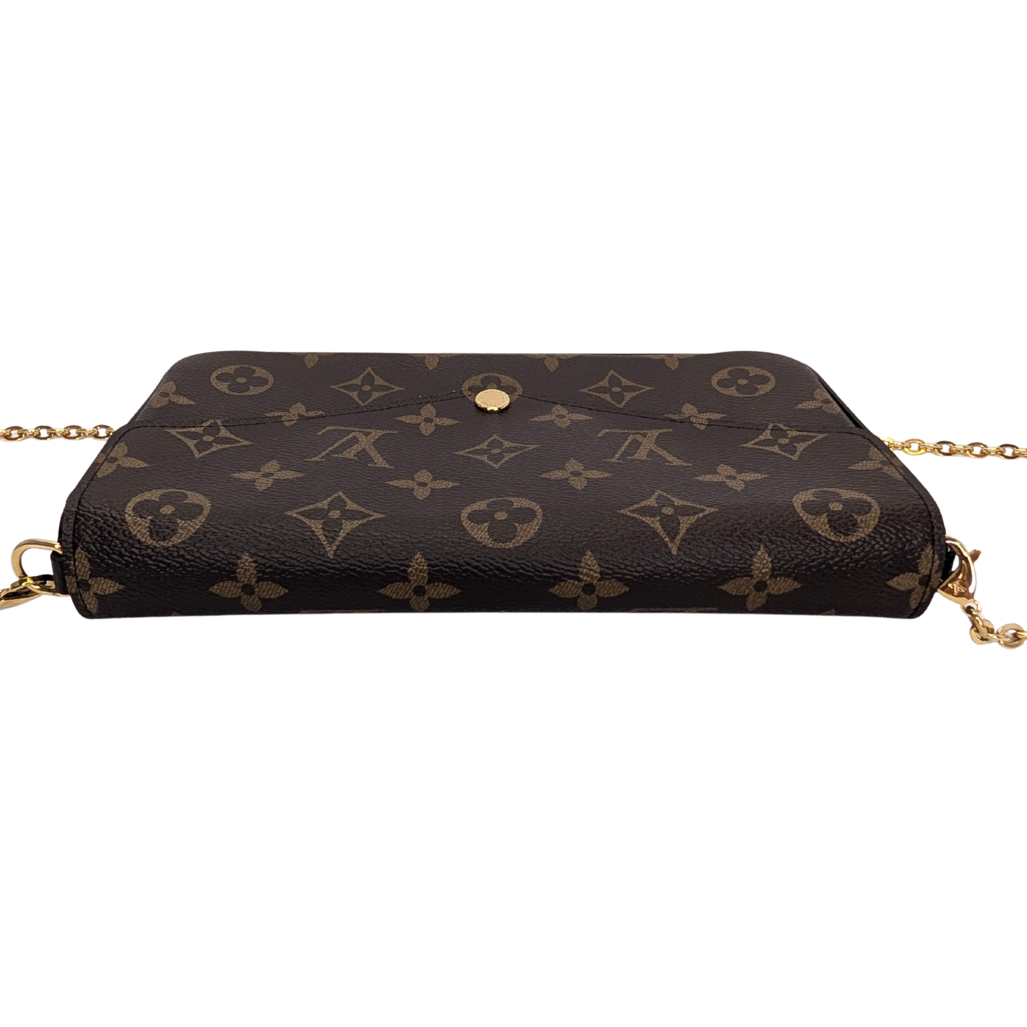 Louis Vuitton Pochette Félicie Monogram Bag Brown