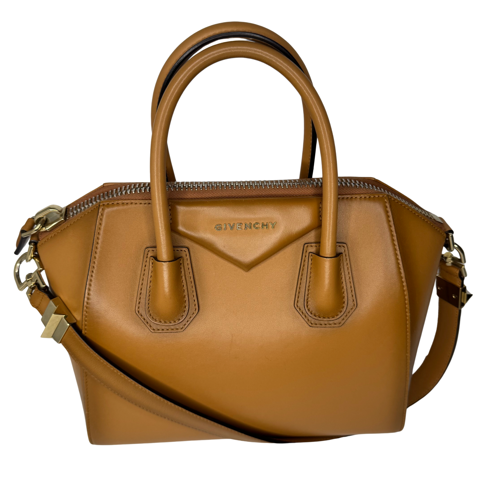 Givenchy Small Antigona Calfskin in Deep Brown Crossbody Bag