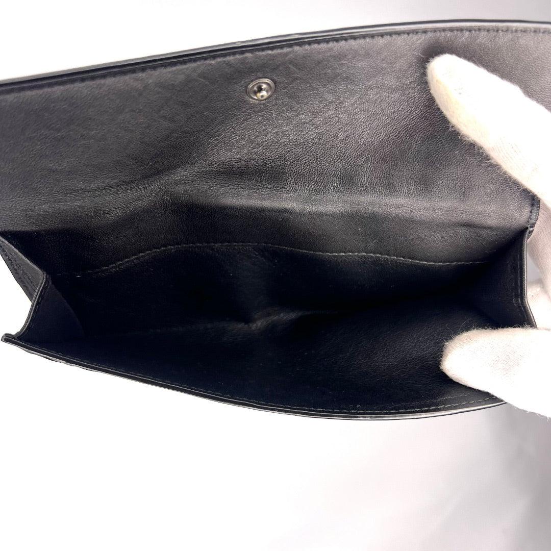 Bottega Veneta Nappa Intrecciato Continental Wallet Black