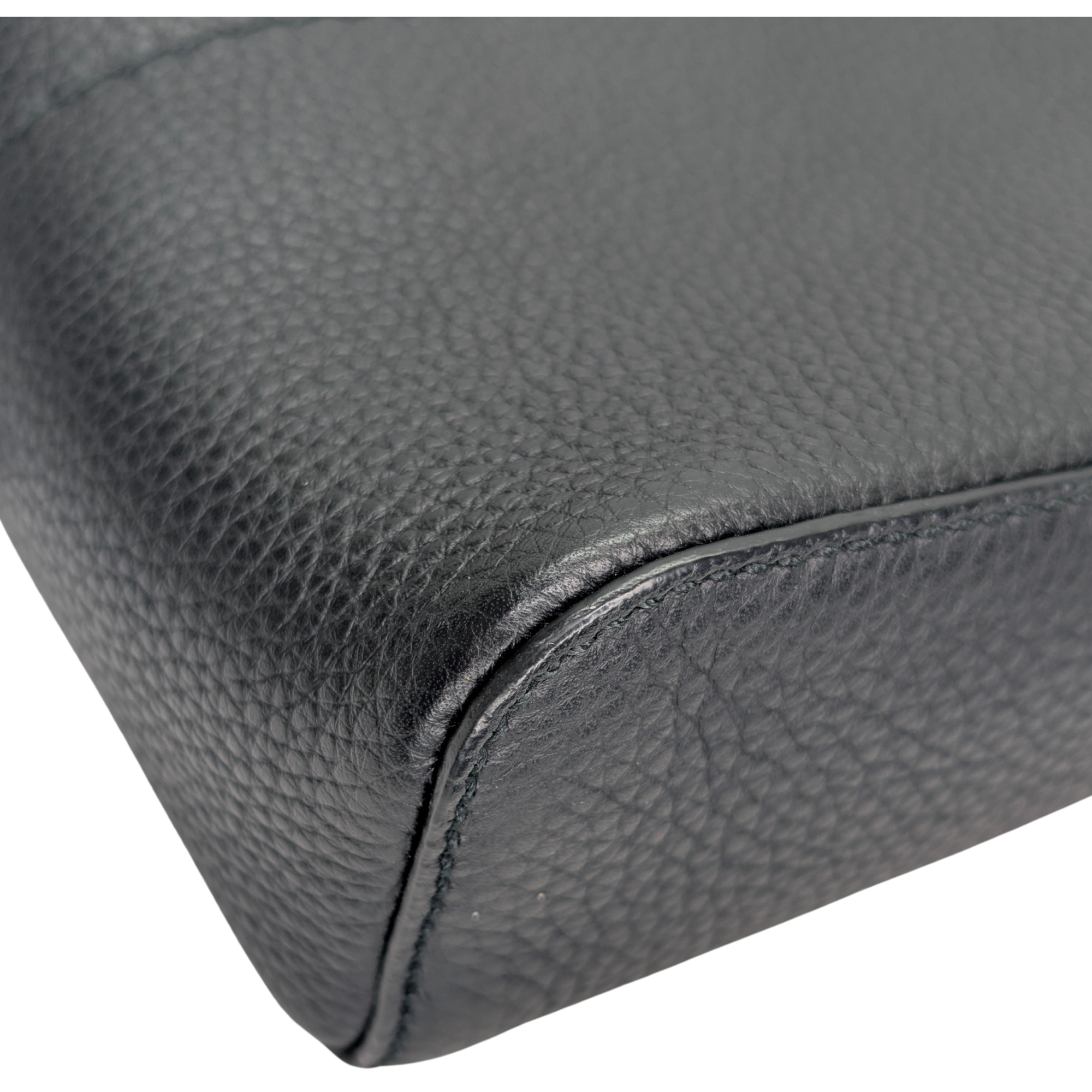 Salvatore Ferragamo Vitello Leather Crossbody Bag Black