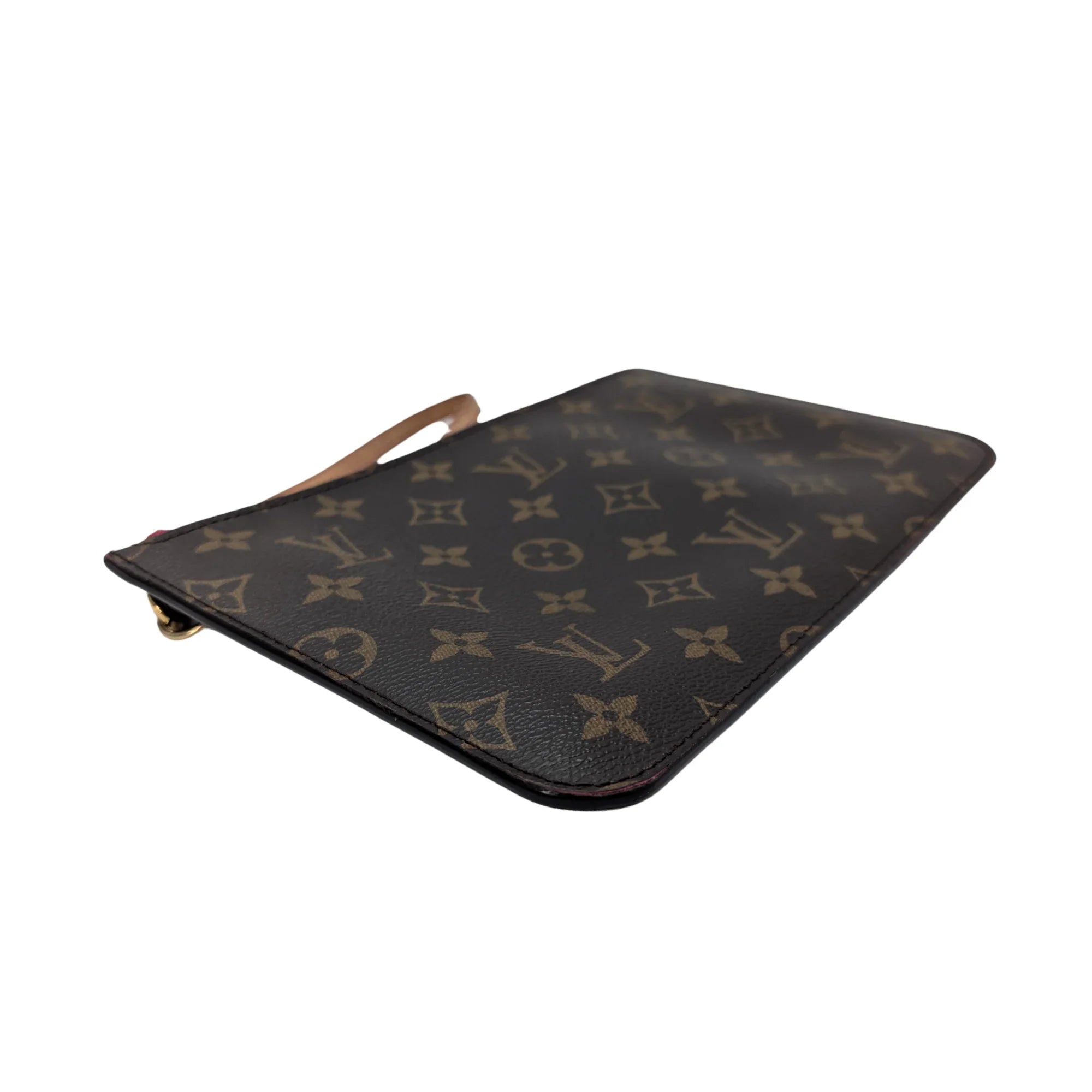 Louis Vuitton Neverfull Monogram Pouch Brown - Lost Designer