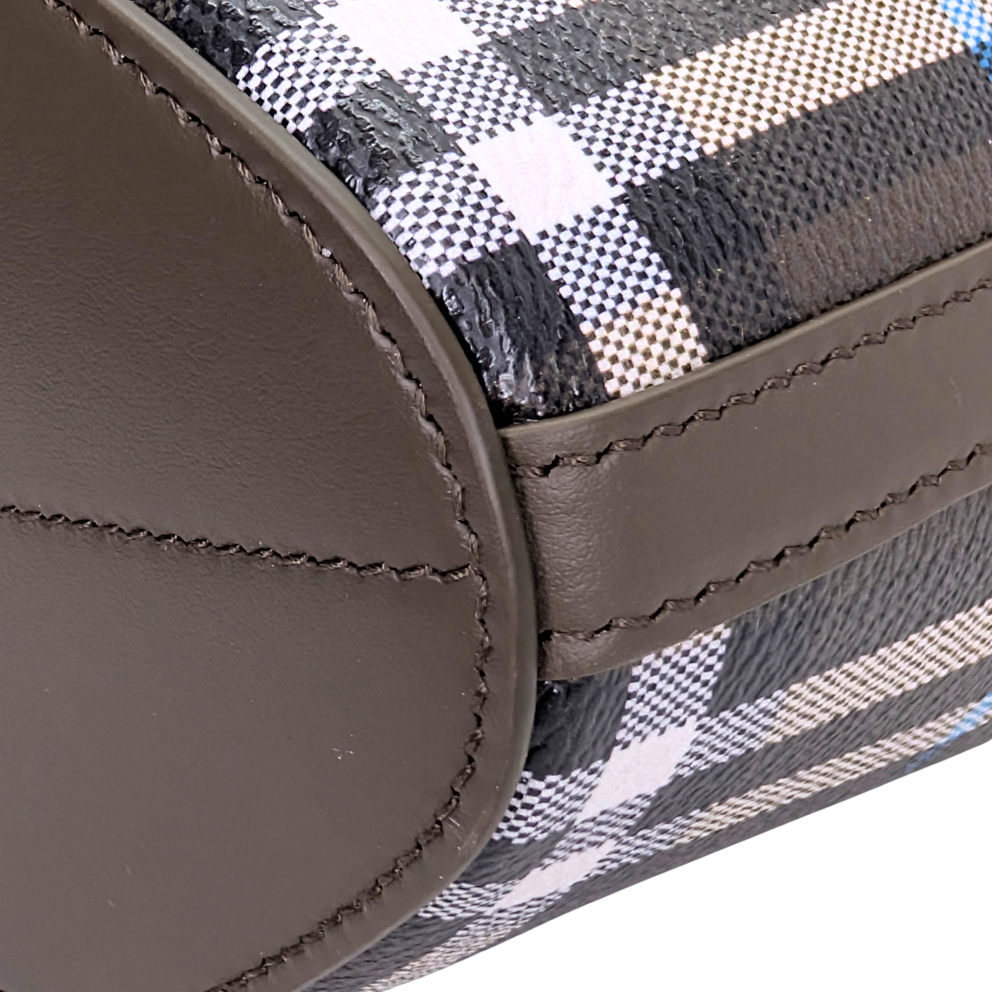 Burberry Mini Drawstring Bucket Bag Grey