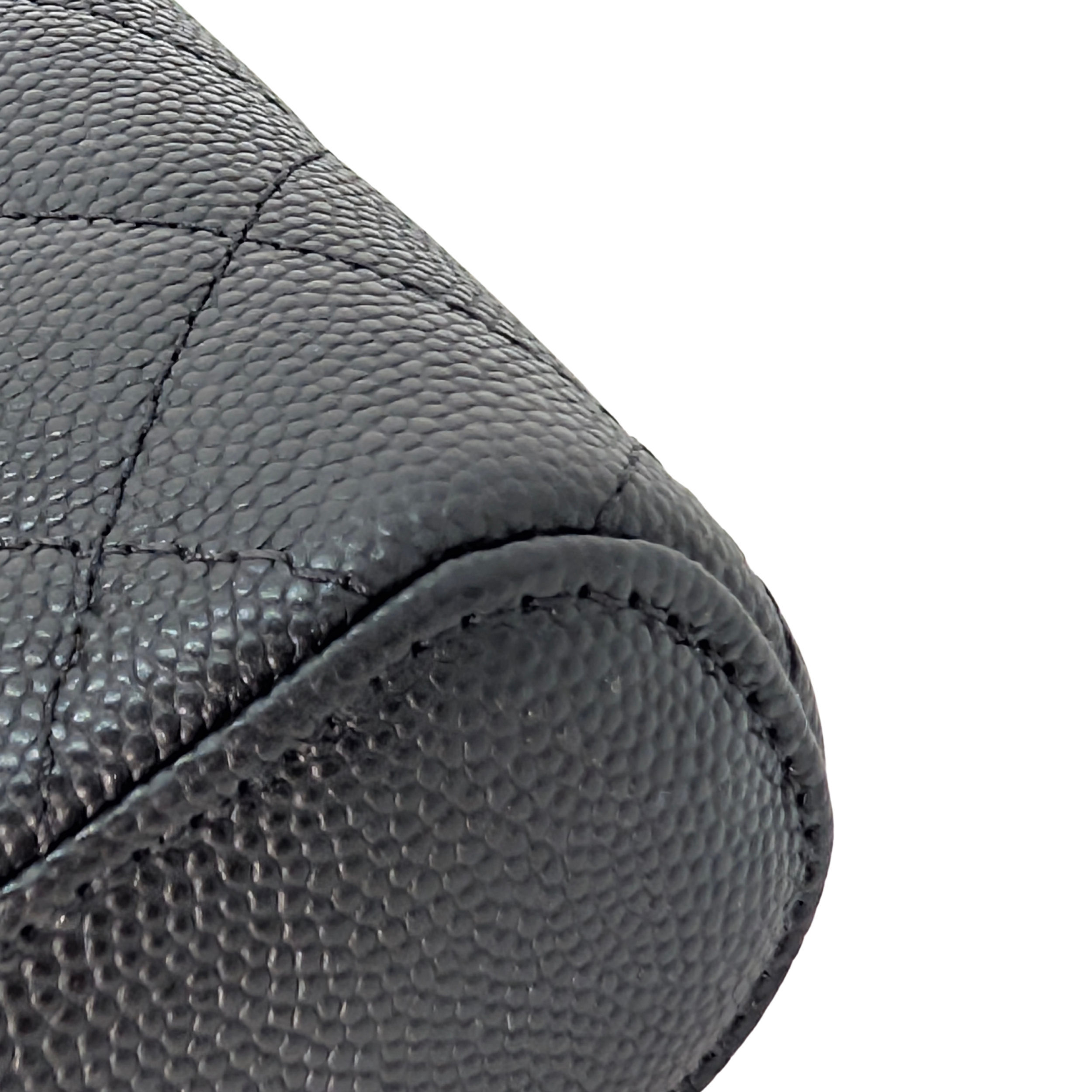 Chanel Caviar Quilted Small Vertical Coco Beauty Vanity Case with Chain Black