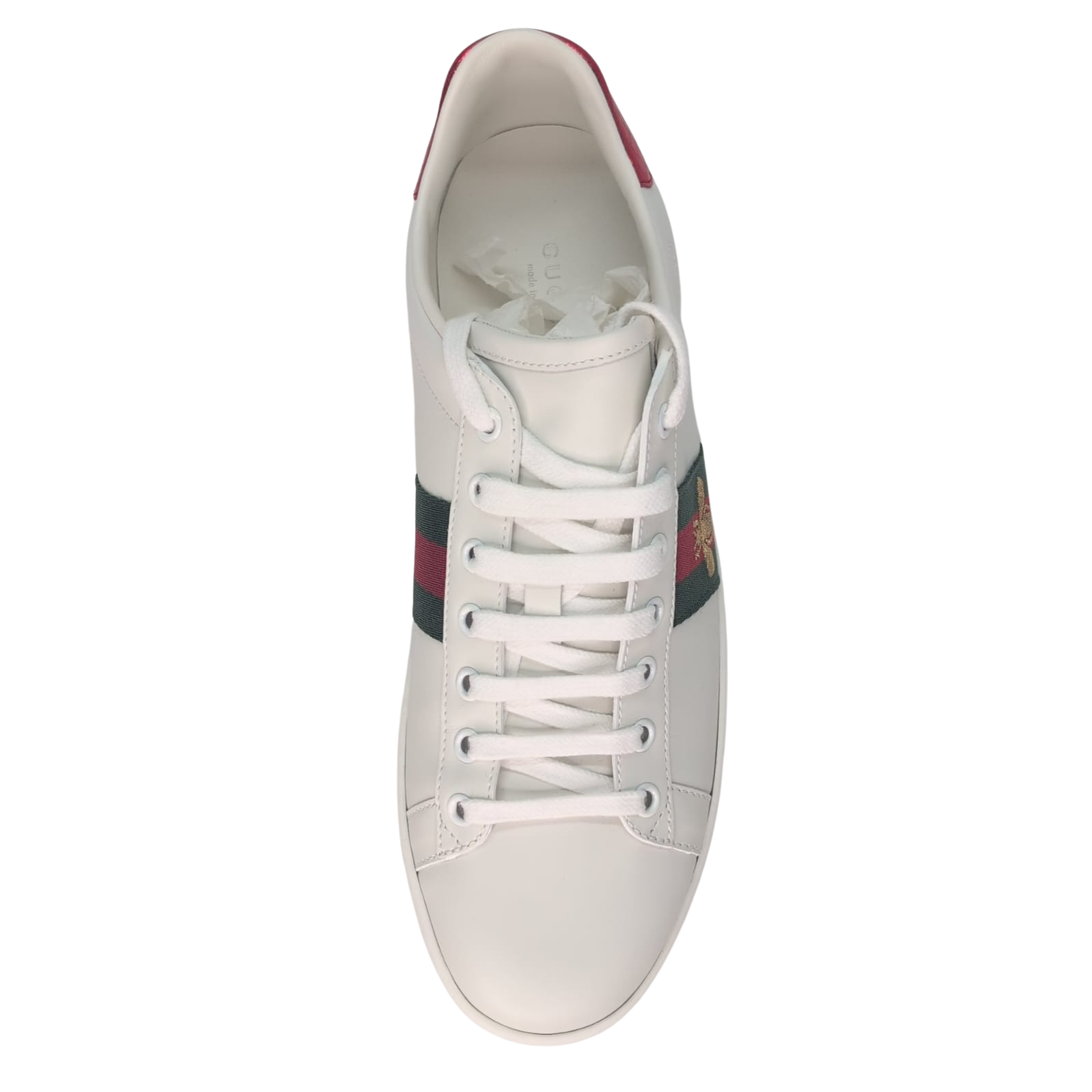 Gucci Ace Sneakers With Bae White 40.5