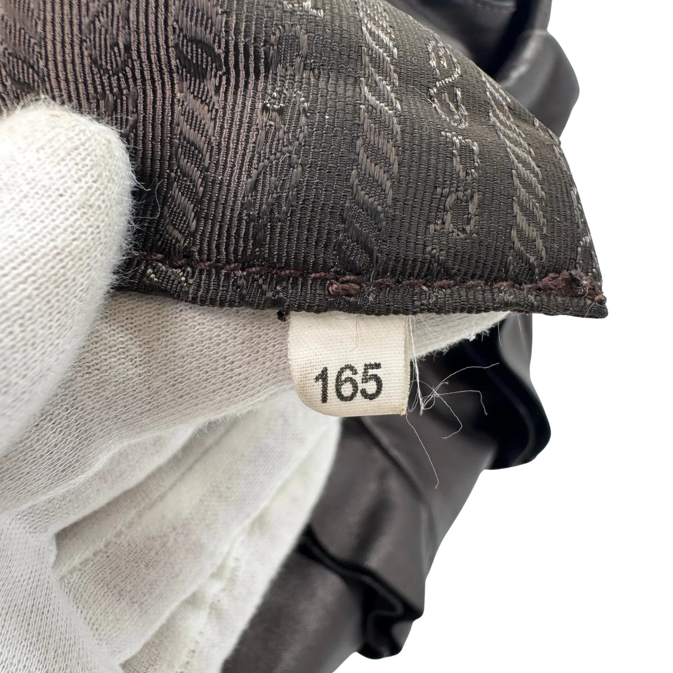 Prada Nappa Ruffle Hobo Grafite Mordore Shoulder Bag - Lost Designer