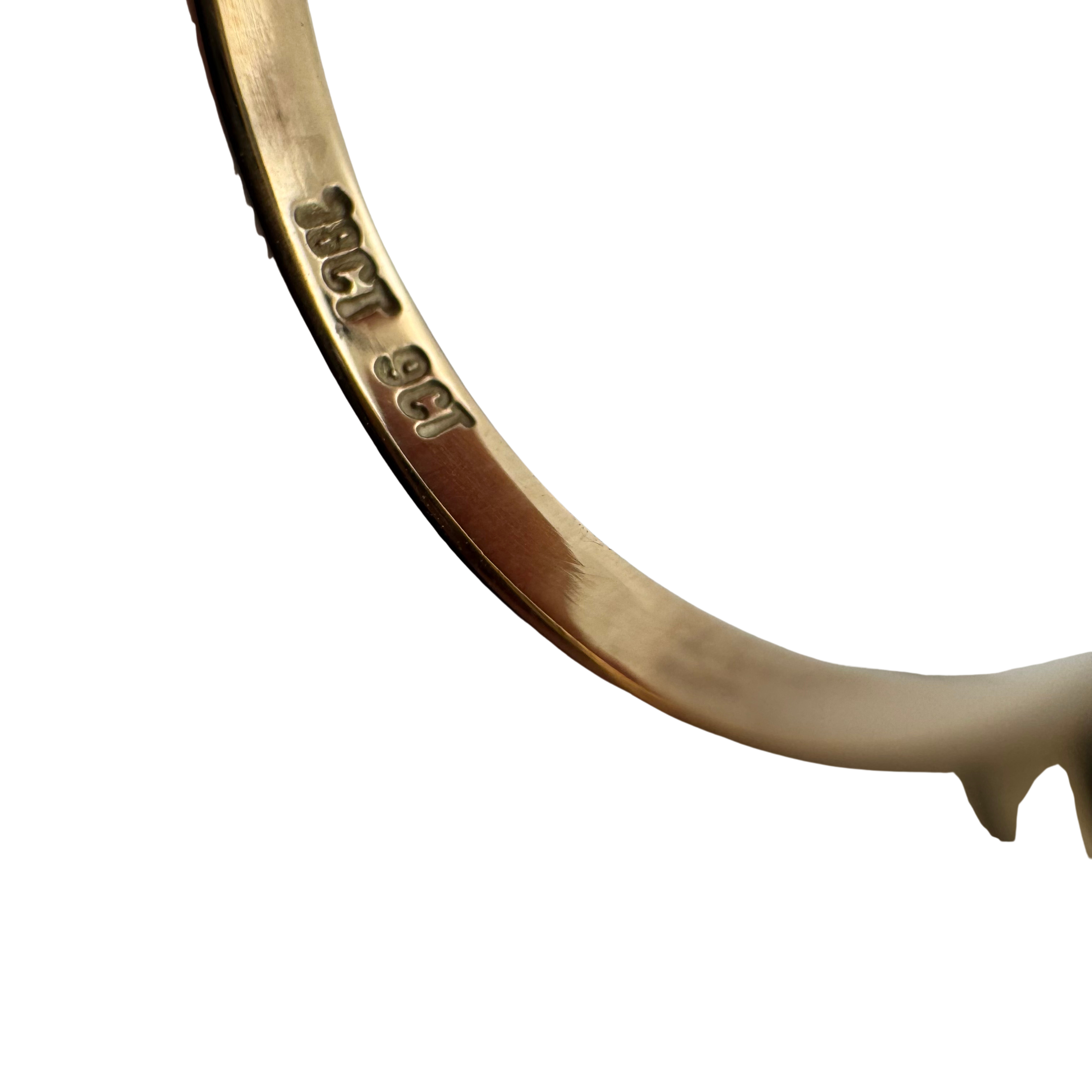 1.0ct Light Champagne P1 Round Brilliant Diamond on 9ct/18ct Gold Ring K½ - Lost Designer