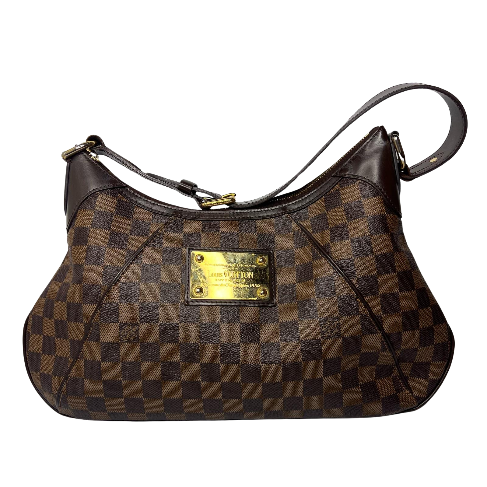 Louis Vuitton Damier Ebene Monogram Thames GM Shoulder Bag