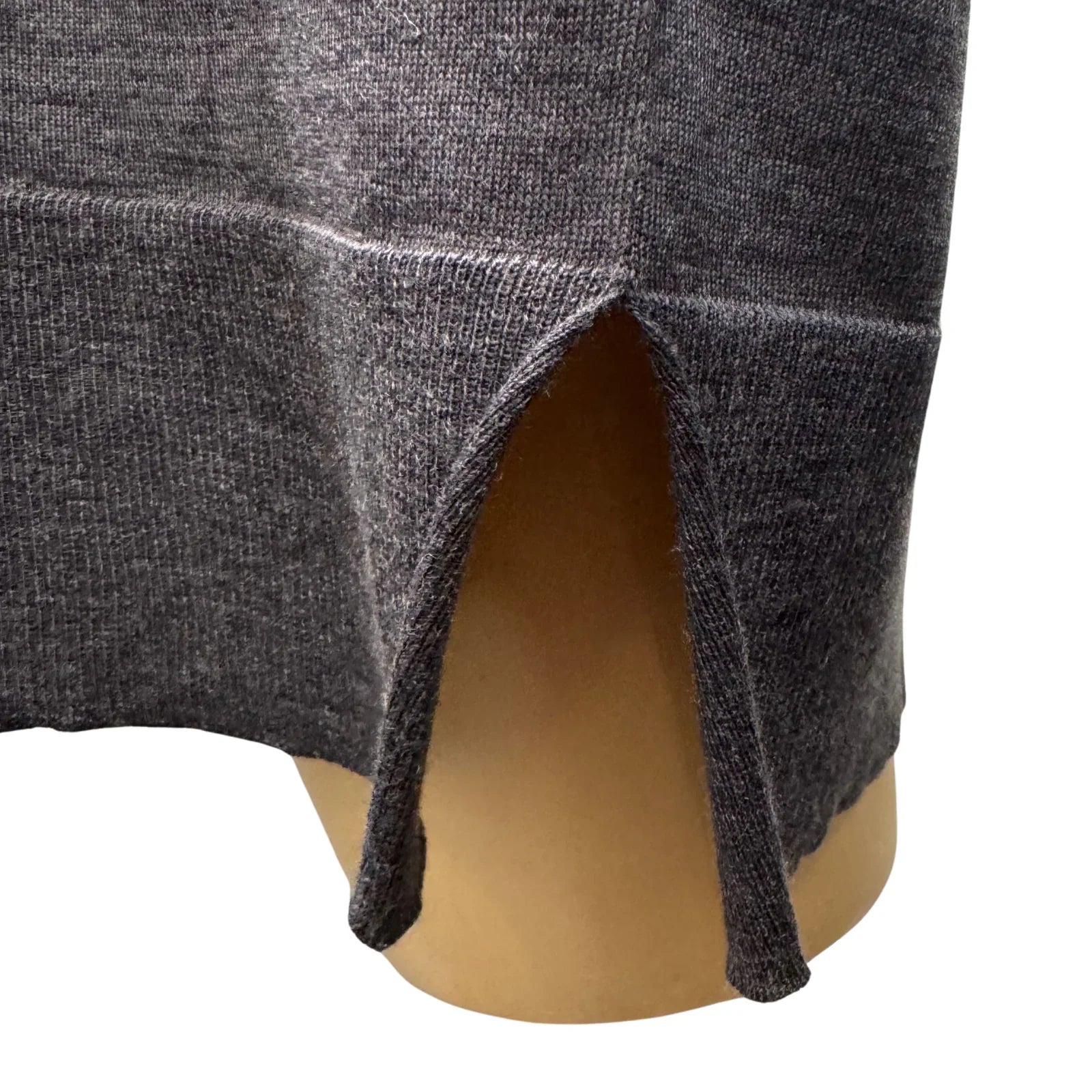 Prada Virgin Wool Relaxed Knit Sweater Grey