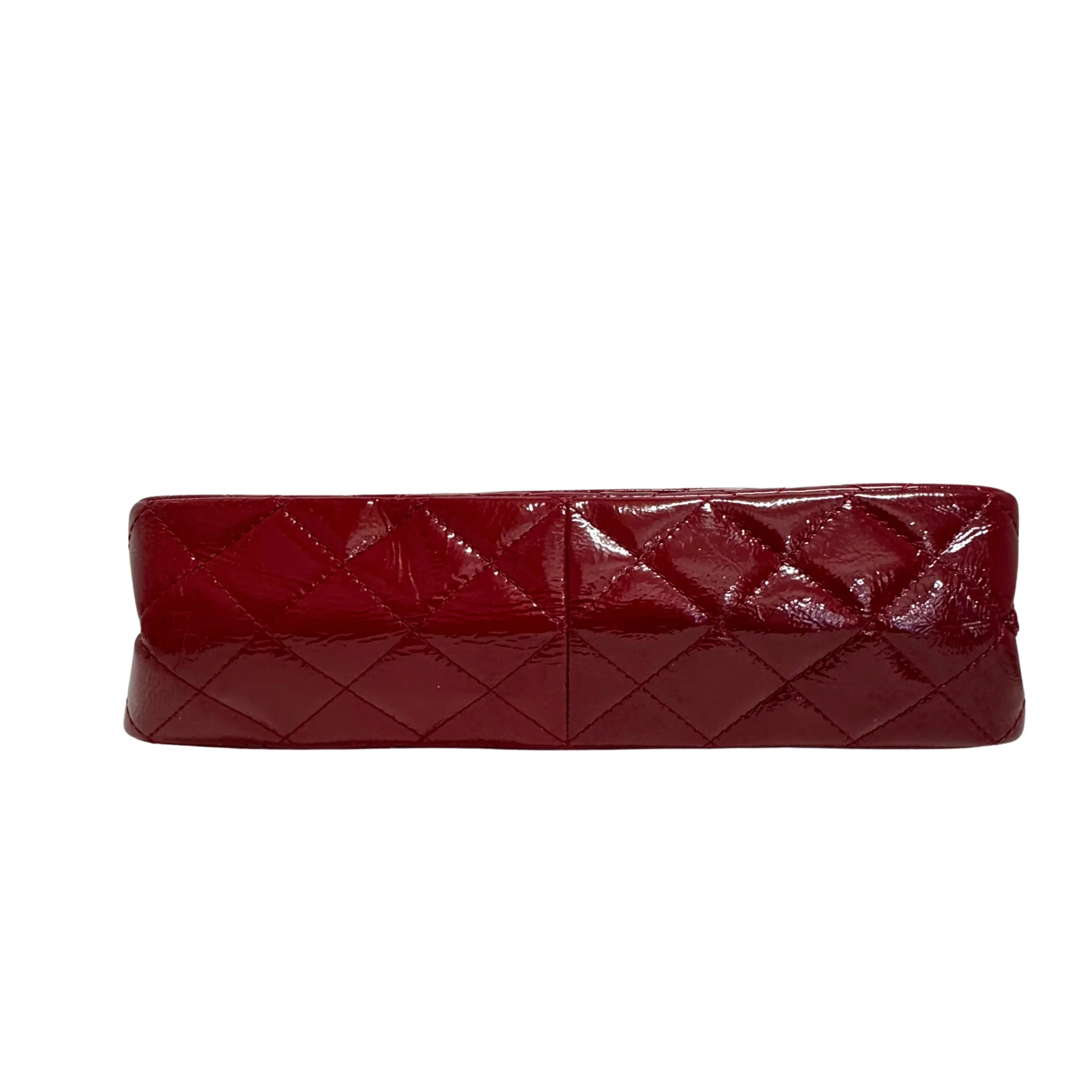 Chanel Patent Calfskin Quilted 2.55 Reissue 227 Flap Deep Red