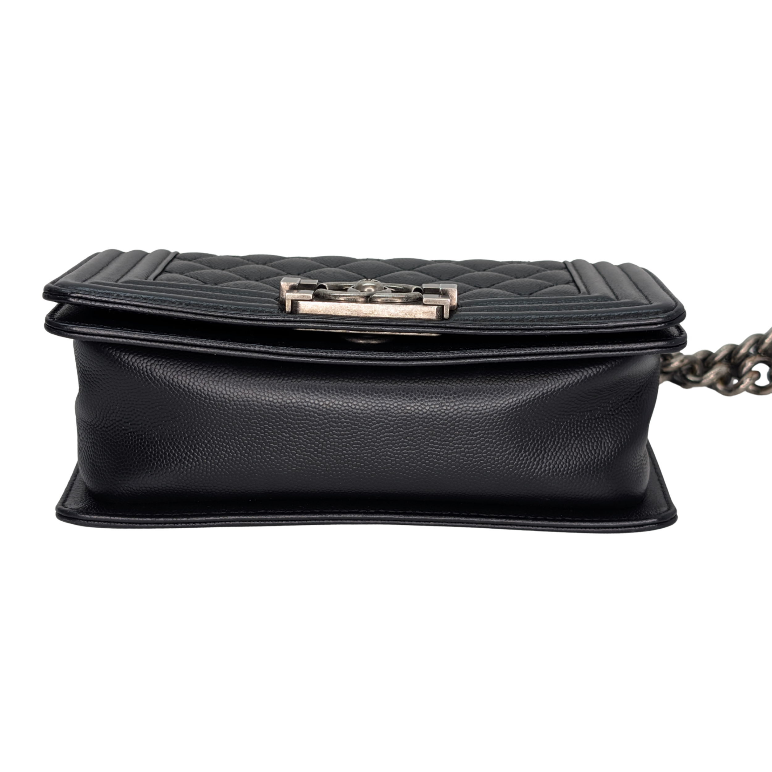Chanel Small Boy Bag Caviar Black Bag