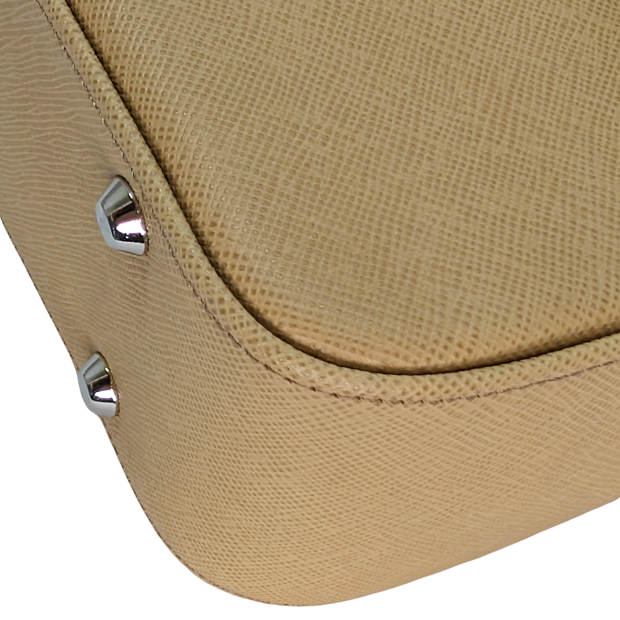 Burberry Leather Flap Shoulder Bag Beige