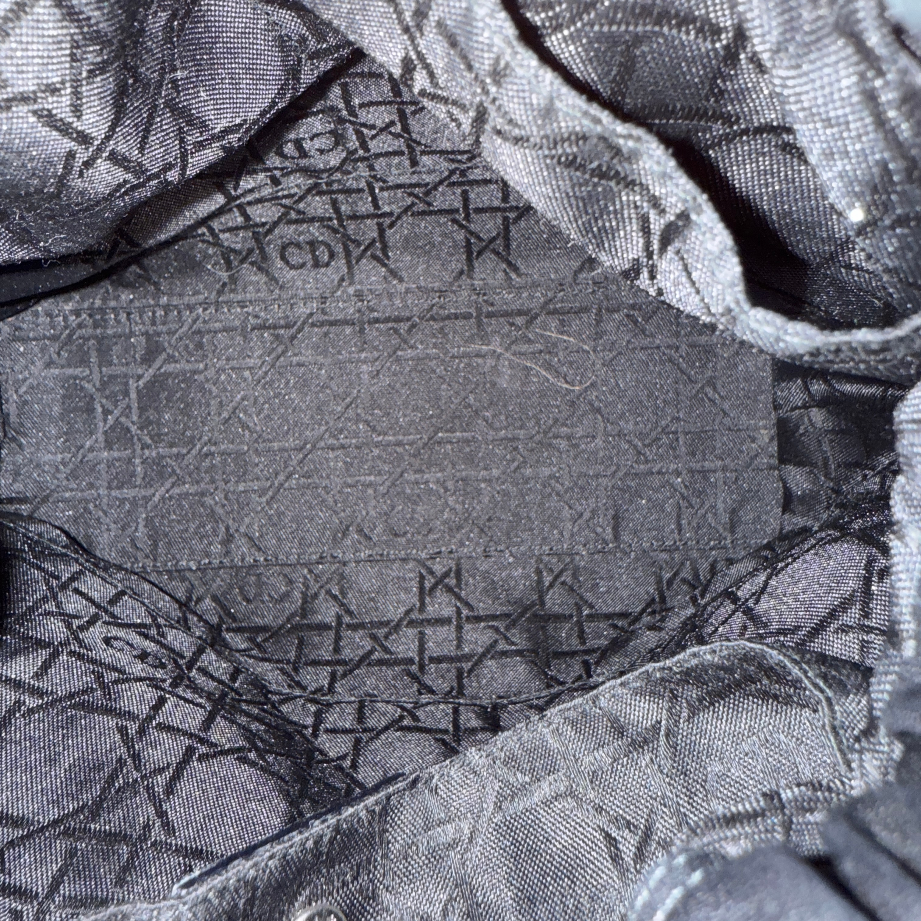 Christian Dior Malice Pearl Handbag Leather Black