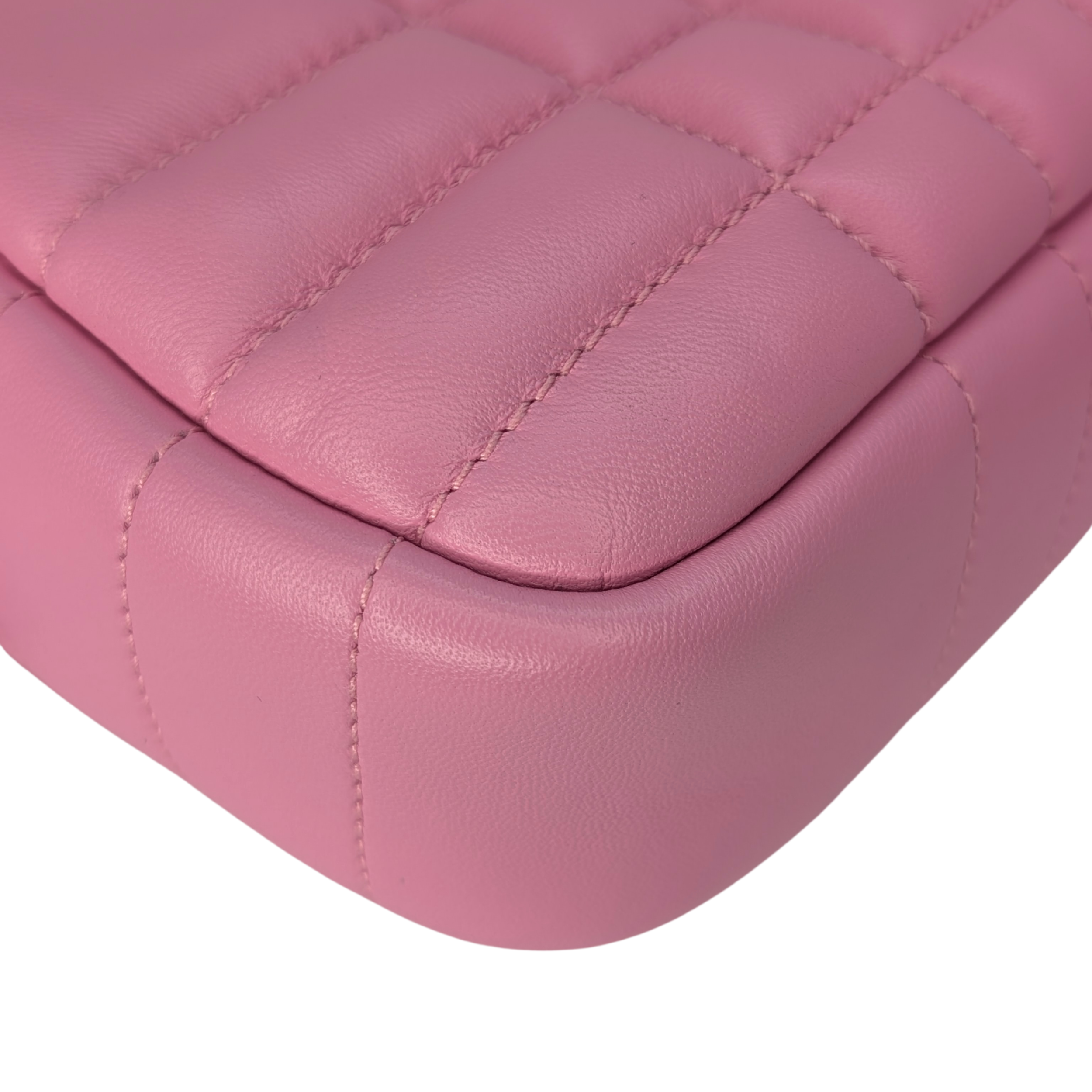 Burberry TB Mini Quilted Lambskin Lola Camera Bag Pink