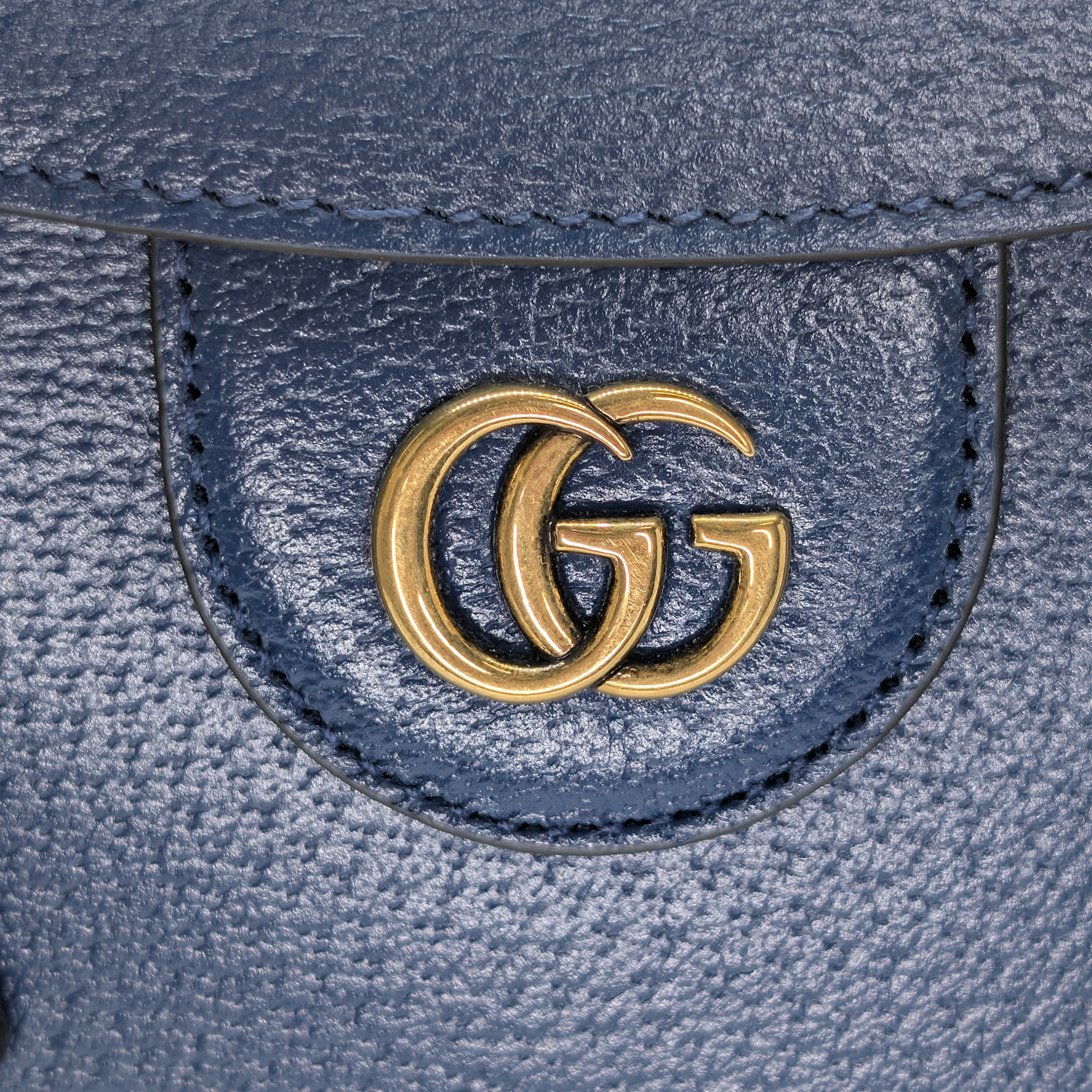 Gucci Calfskin Small Diana Tote Royal Crop Blue Bag