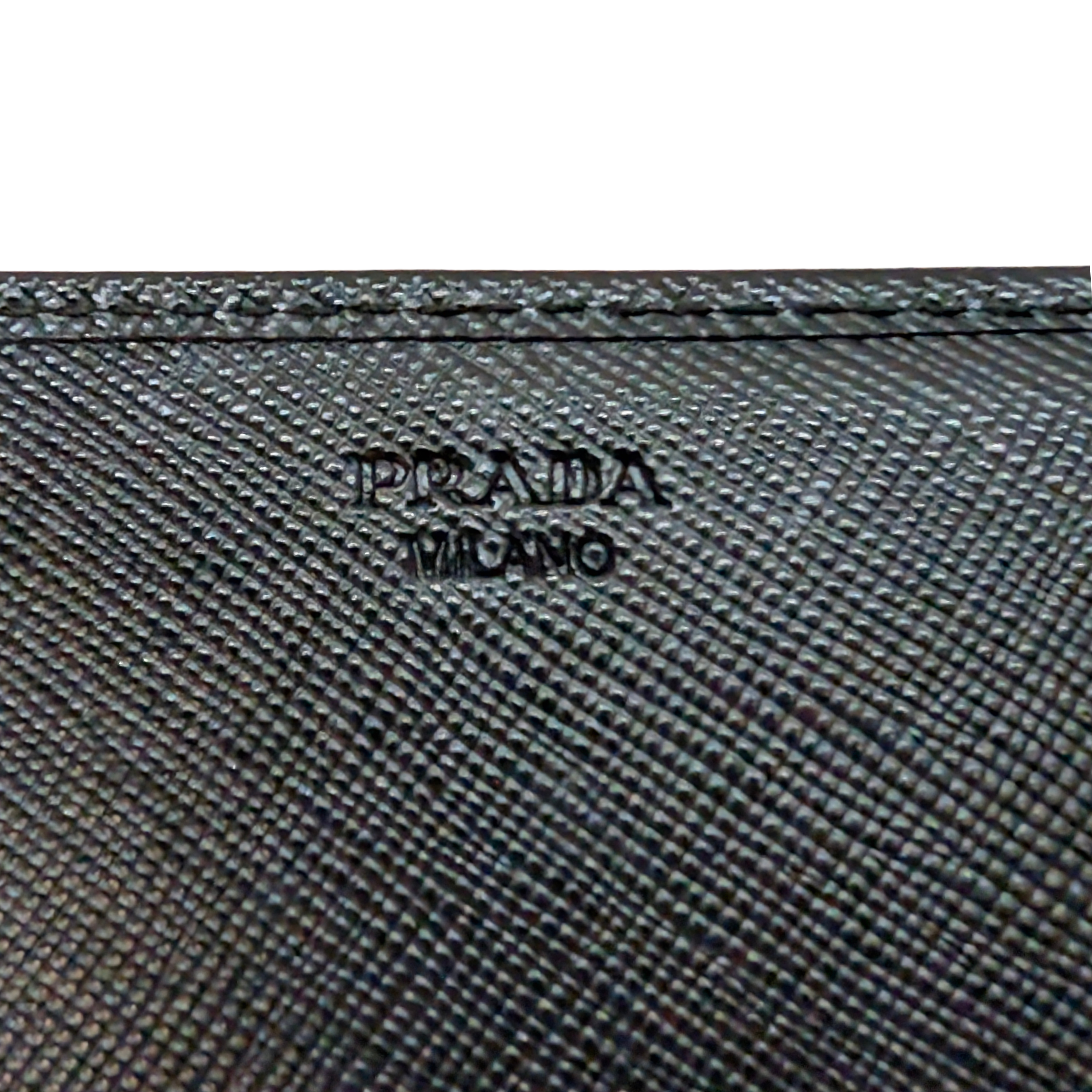 Prada Saffiano Leather Long Wallet Black