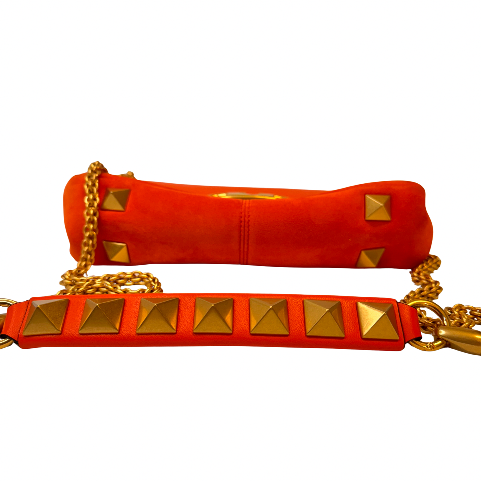 Valentino Garavani Stud Sign Shoulder Bag – Orange Nappa Leather