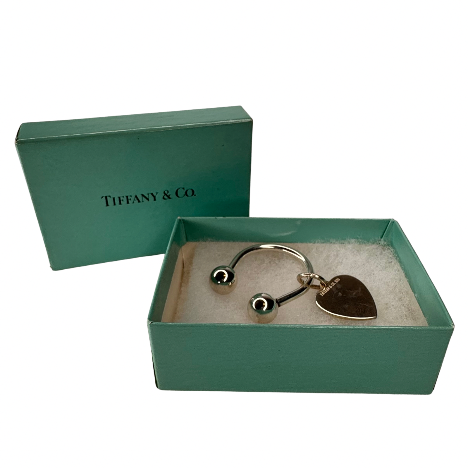 Tiffany &Co. Heart Key Charm – Sterling Silver