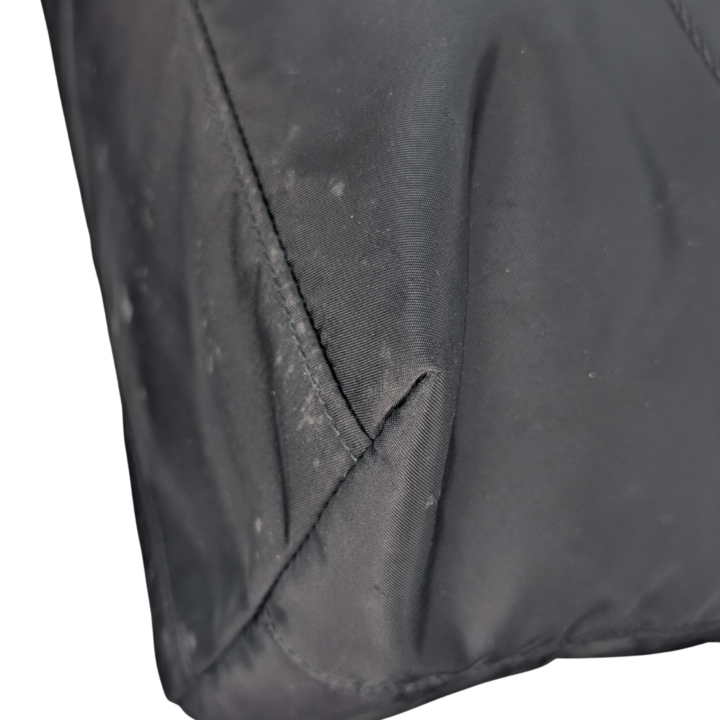 Prada Navy Re-Nylon Embroidered Logo Tote Bag