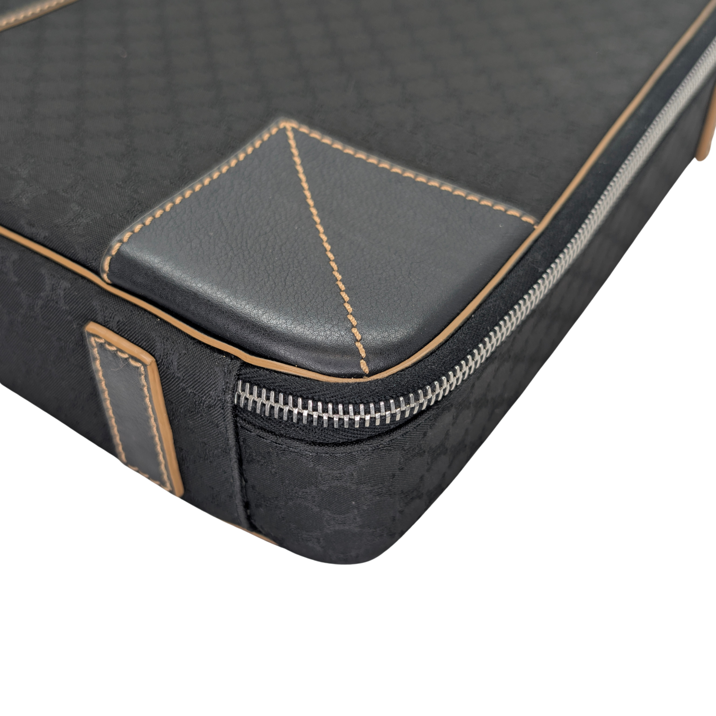 Celine Macadam Canvas & Leather Two-way Briefcase Bag