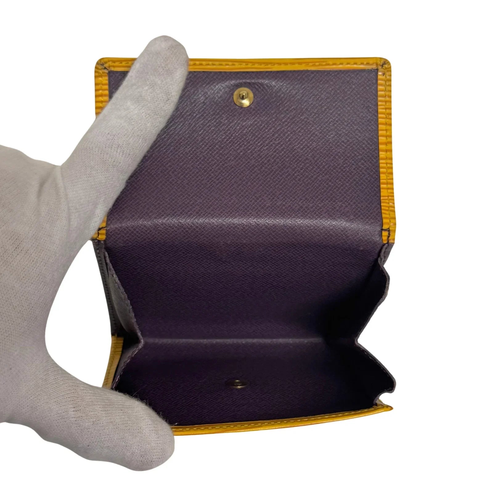 Louis Vuitton Epi Leather Wallet Yellow