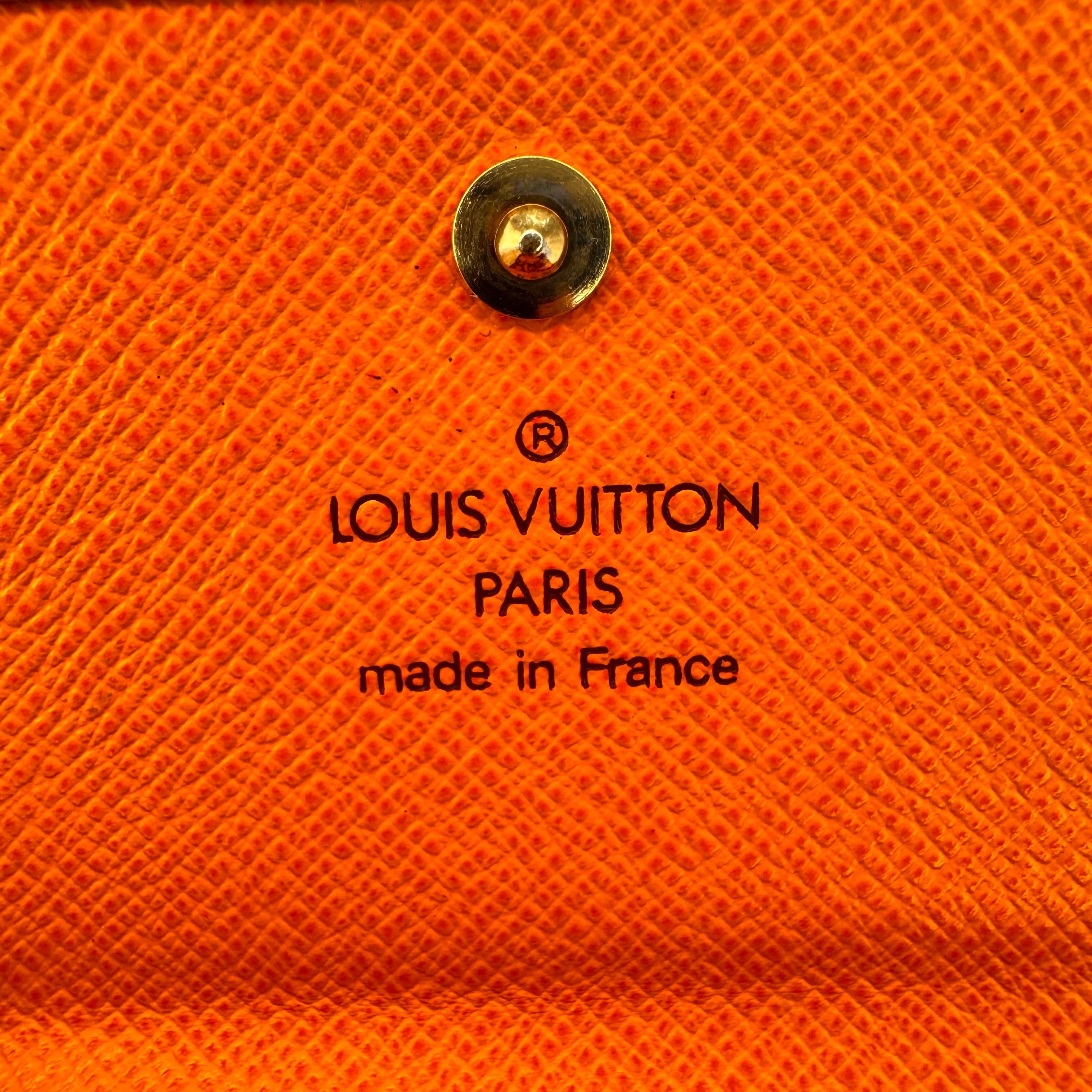 Louis Vuitton Epi Leather Wallet Orange