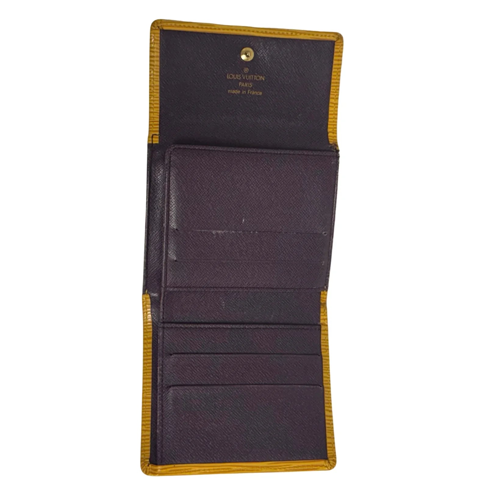 Louis Vuitton Epi Leather Wallet Yellow