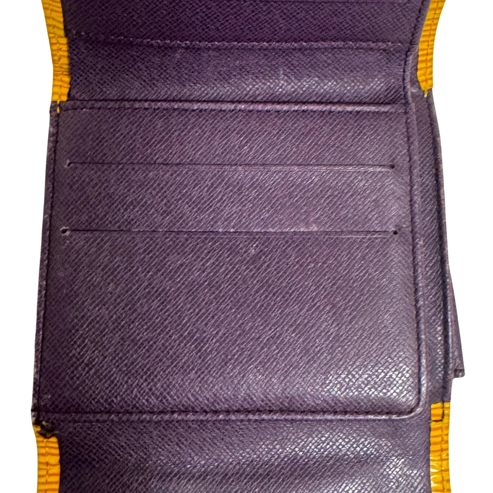 Louis Vuitton Epi Leather Wallet Yellow
