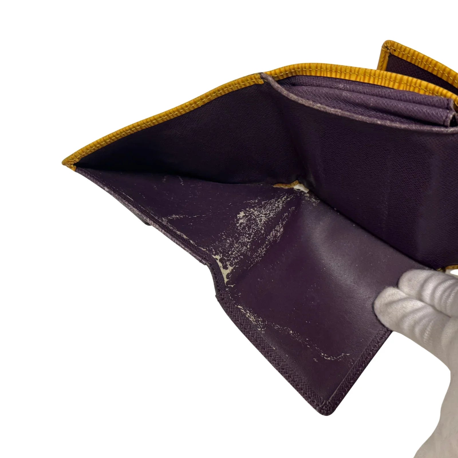 Louis Vuitton Epi Leather Wallet Yellow