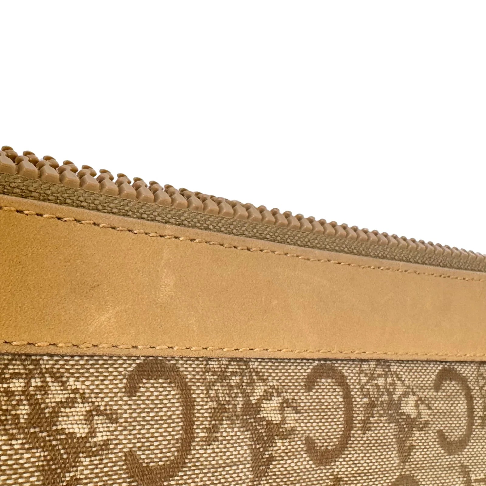 Brown Celine Leather Clutch