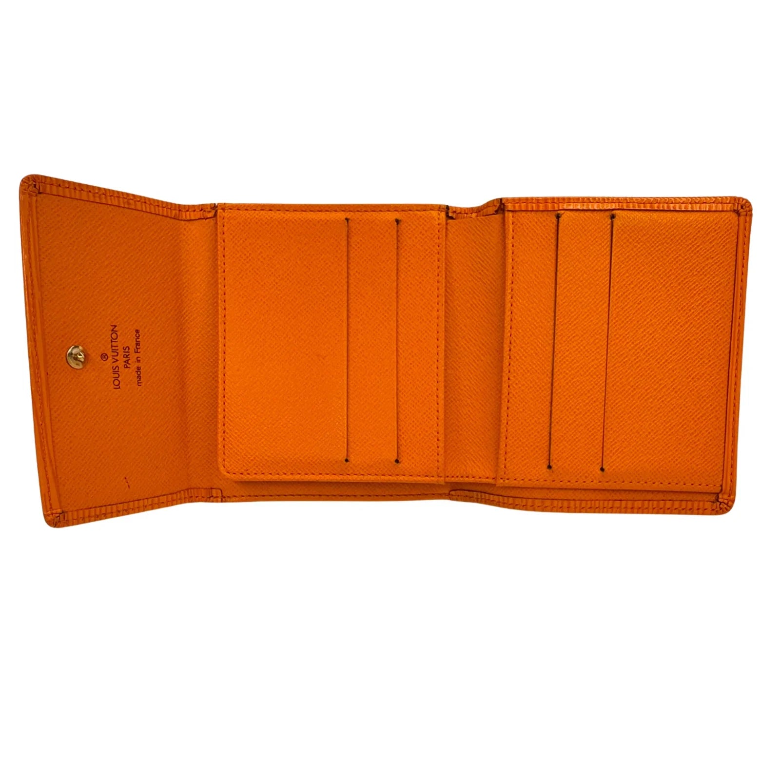 Louis Vuitton Epi Leather Wallet Orange