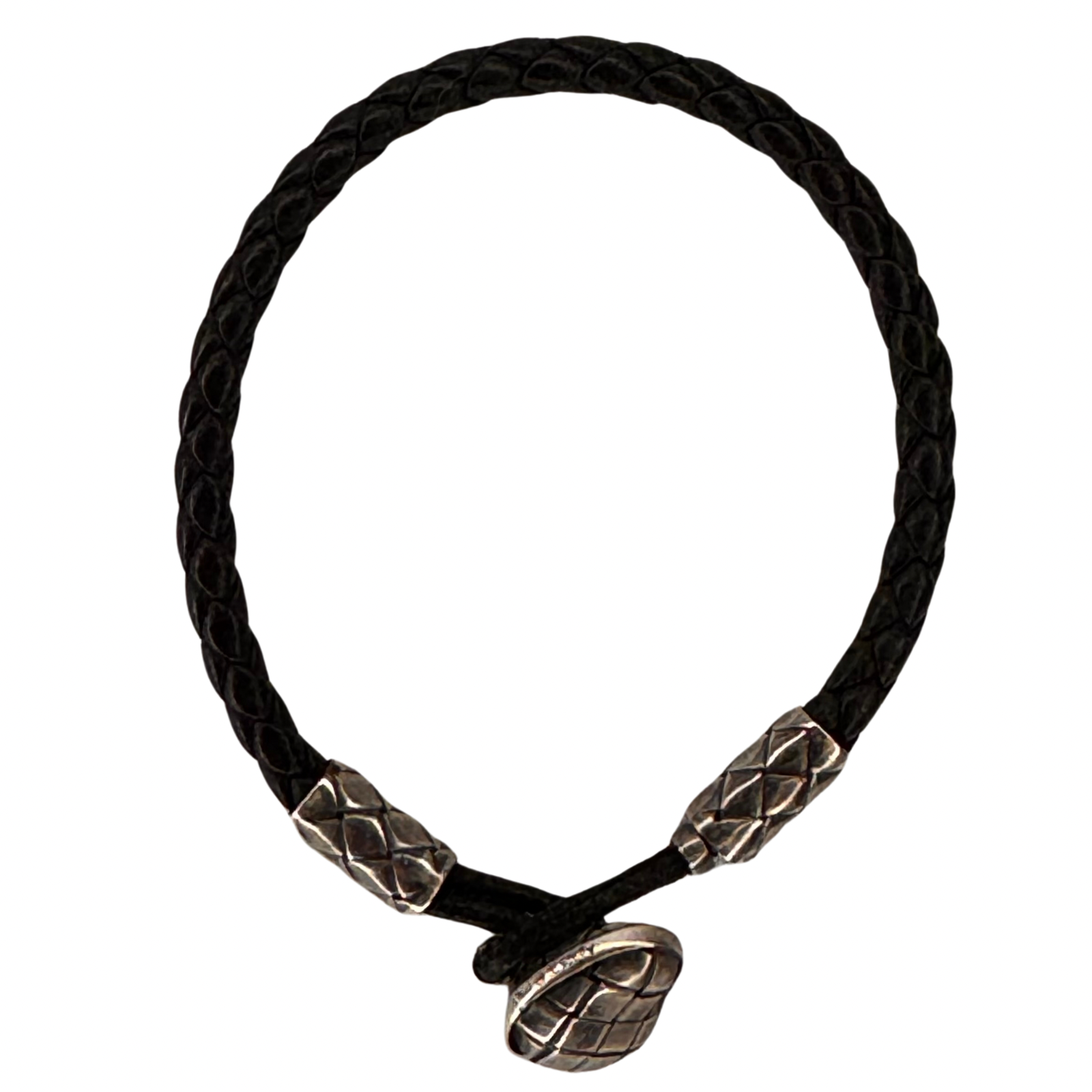 Bottega Veneta Intrecciato Sterling Silver 925 Bracelet