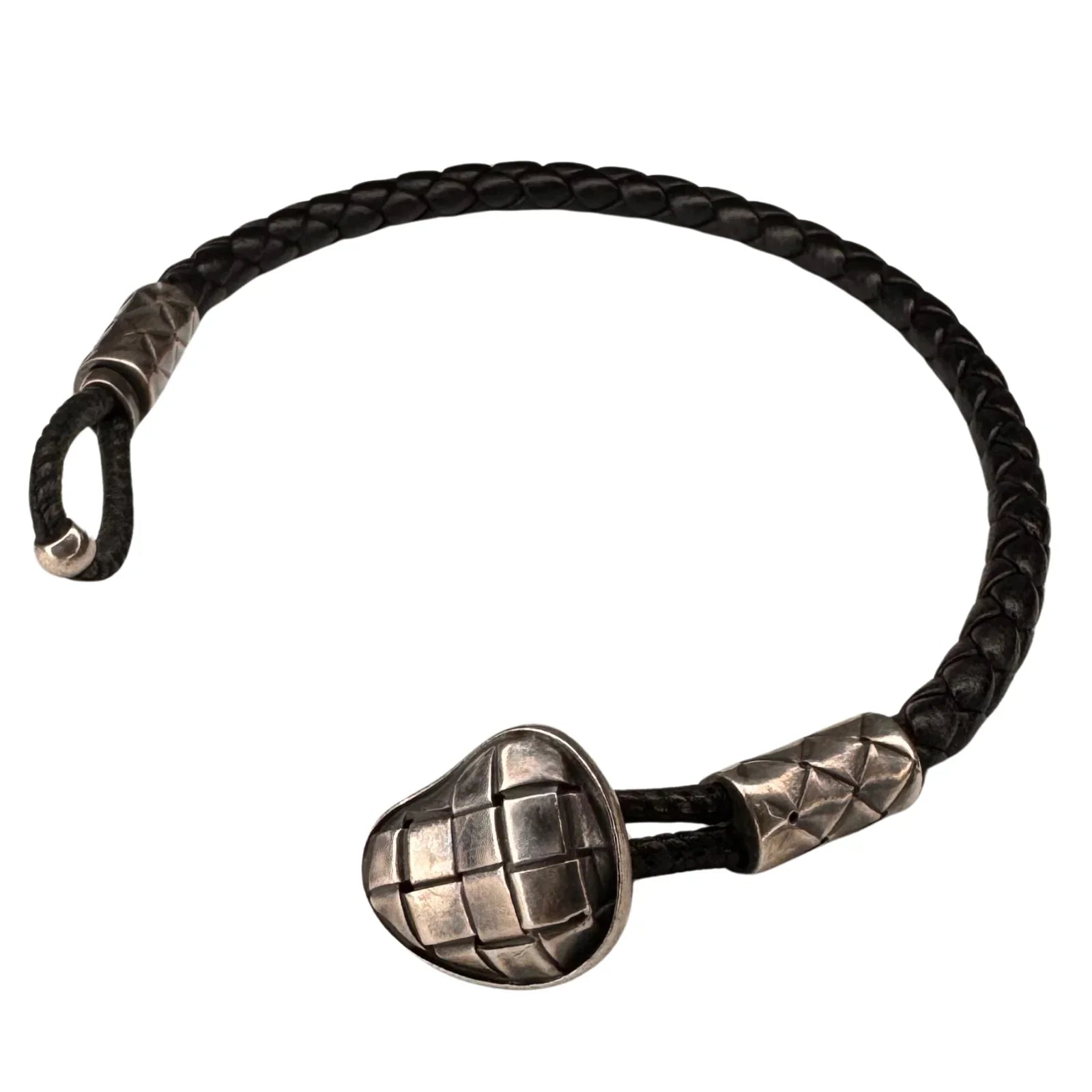 Bottega Veneta Intrecciato Sterling Silver 925 Bracelet
