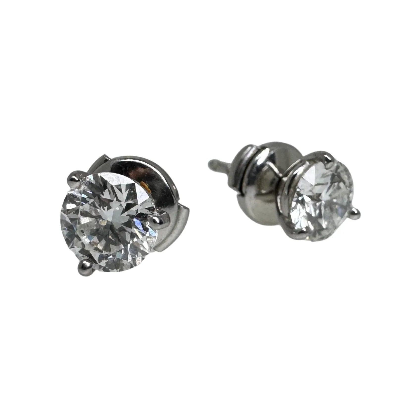 Tiffany & Co. 2.07ct Diamond Stud Earrings in Platinum