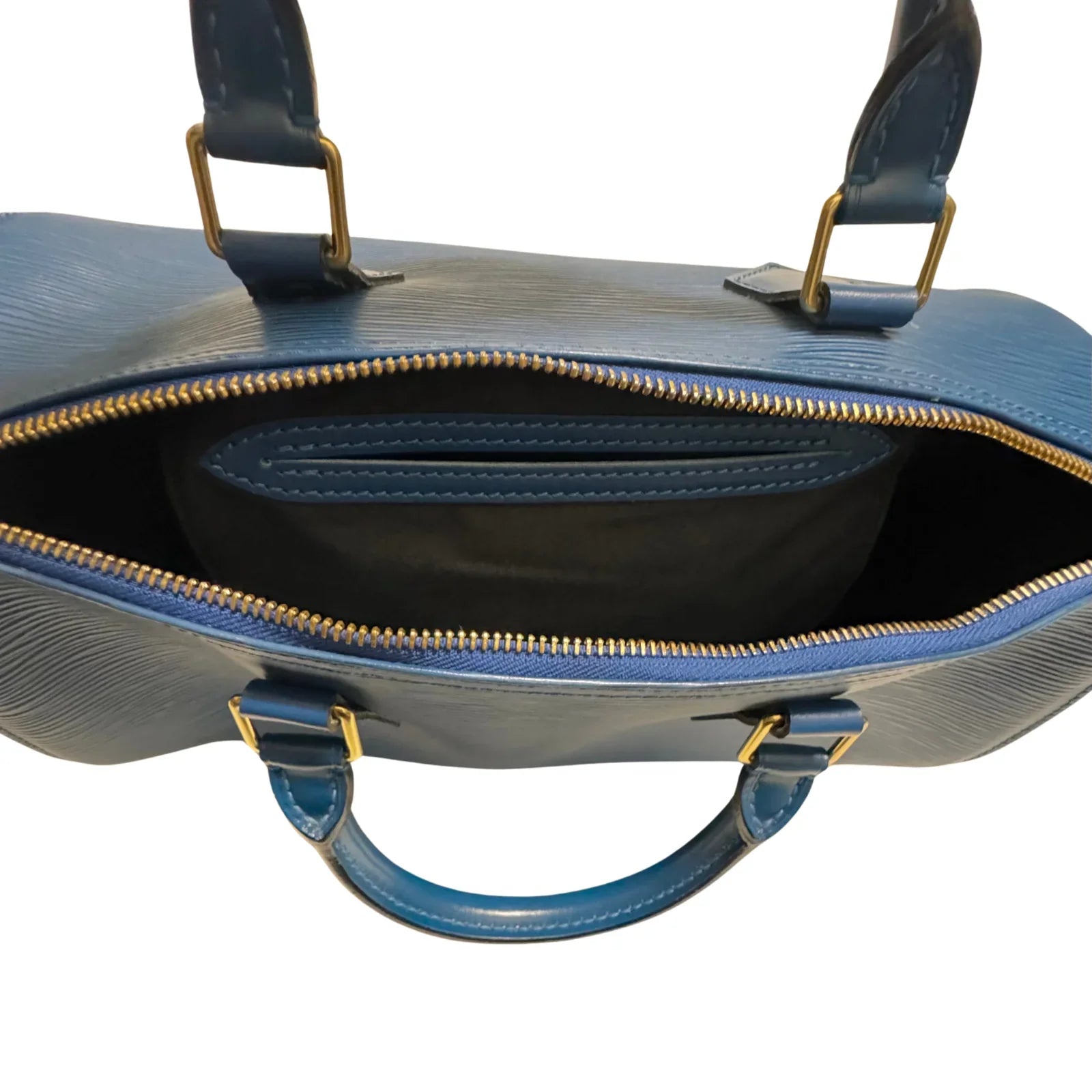 Louis Vuitton Epi Speedy 30 Blue Bag