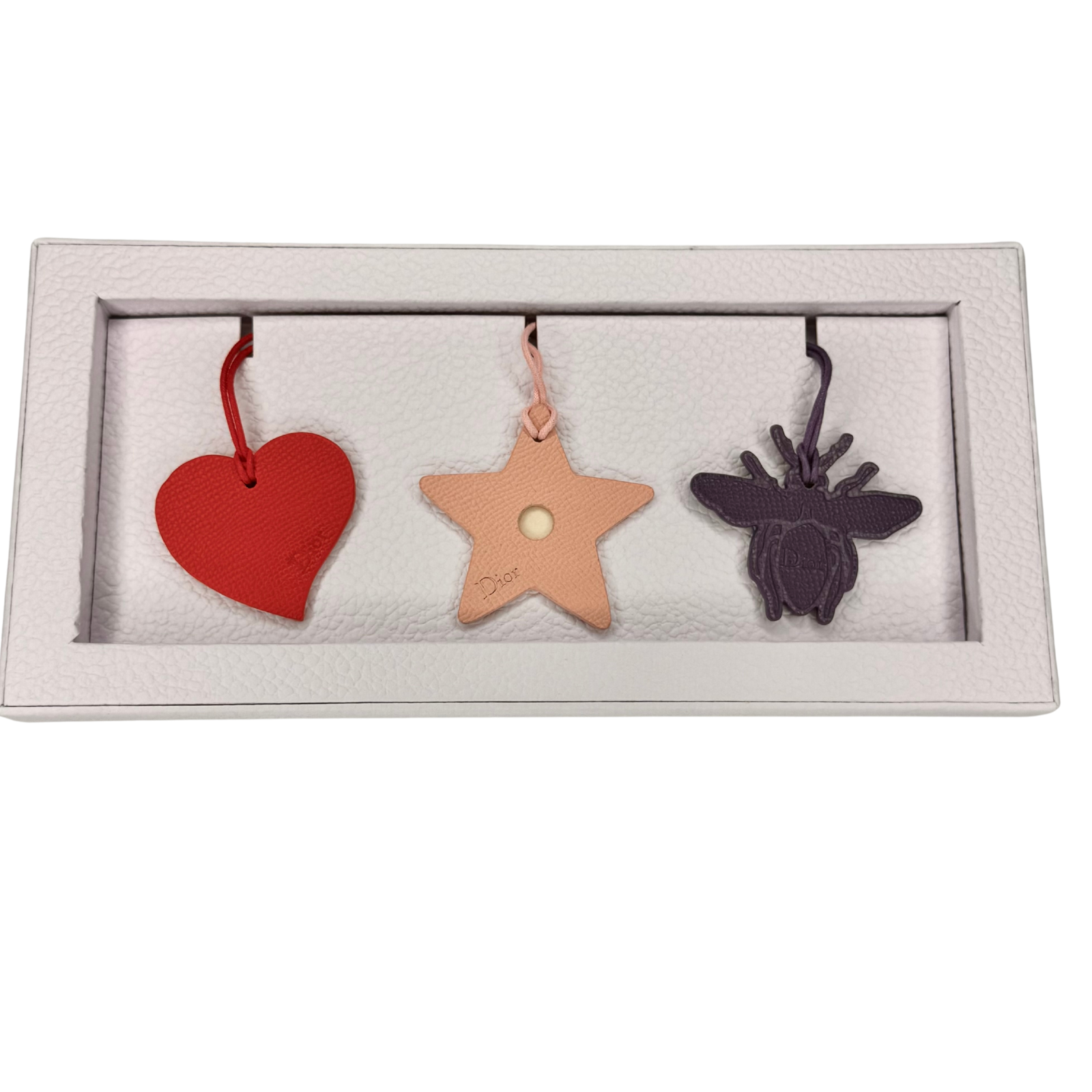 Dior Leather Bag Charms Set of 3