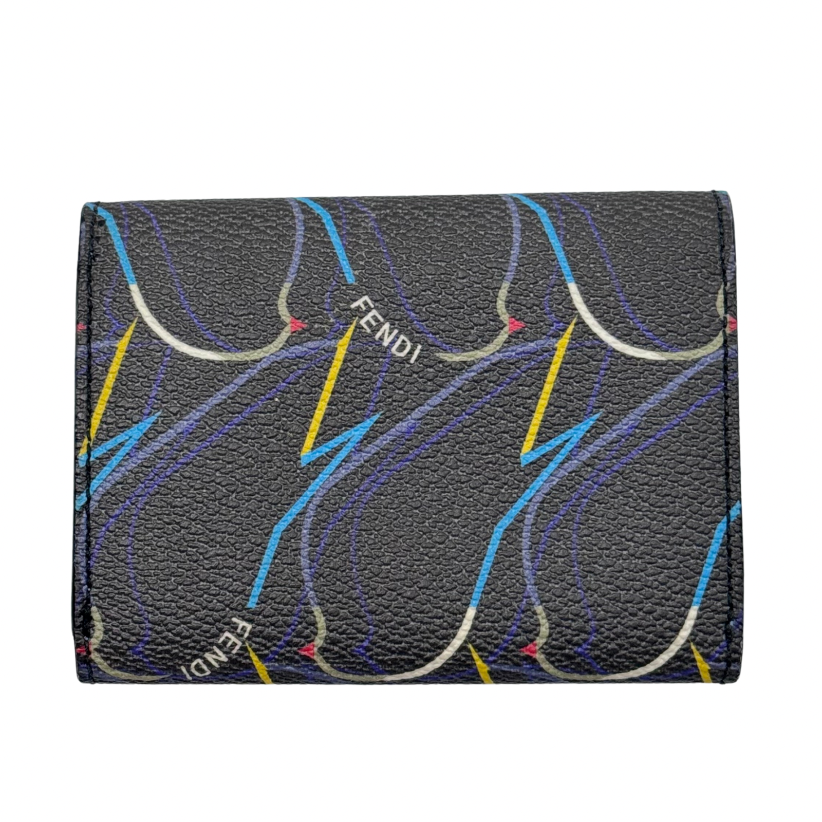Fendi Vitello Elite Qutweet Compact Wallet
