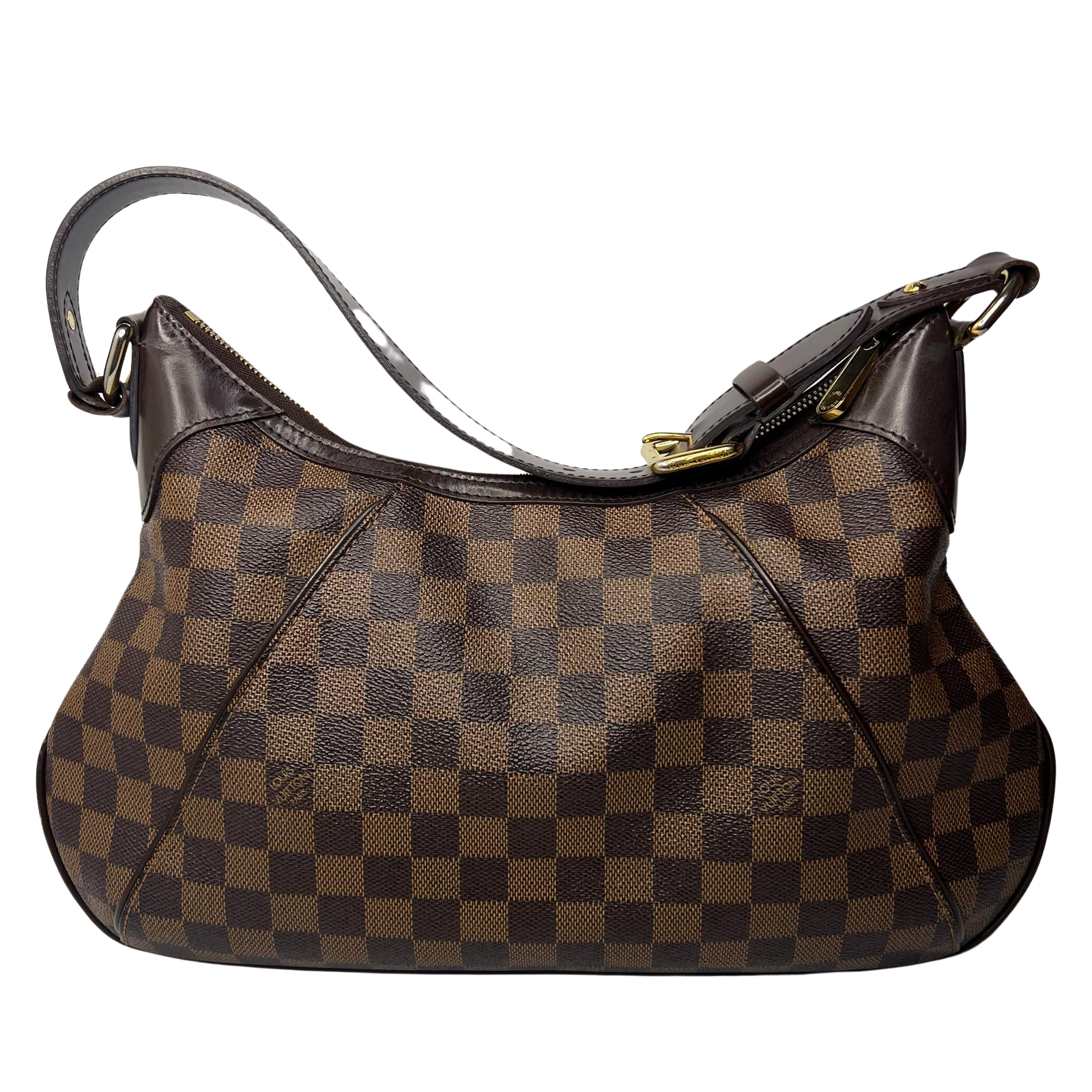Louis Vuitton Damier Ebene Monogram Thames GM Shoulder Bag