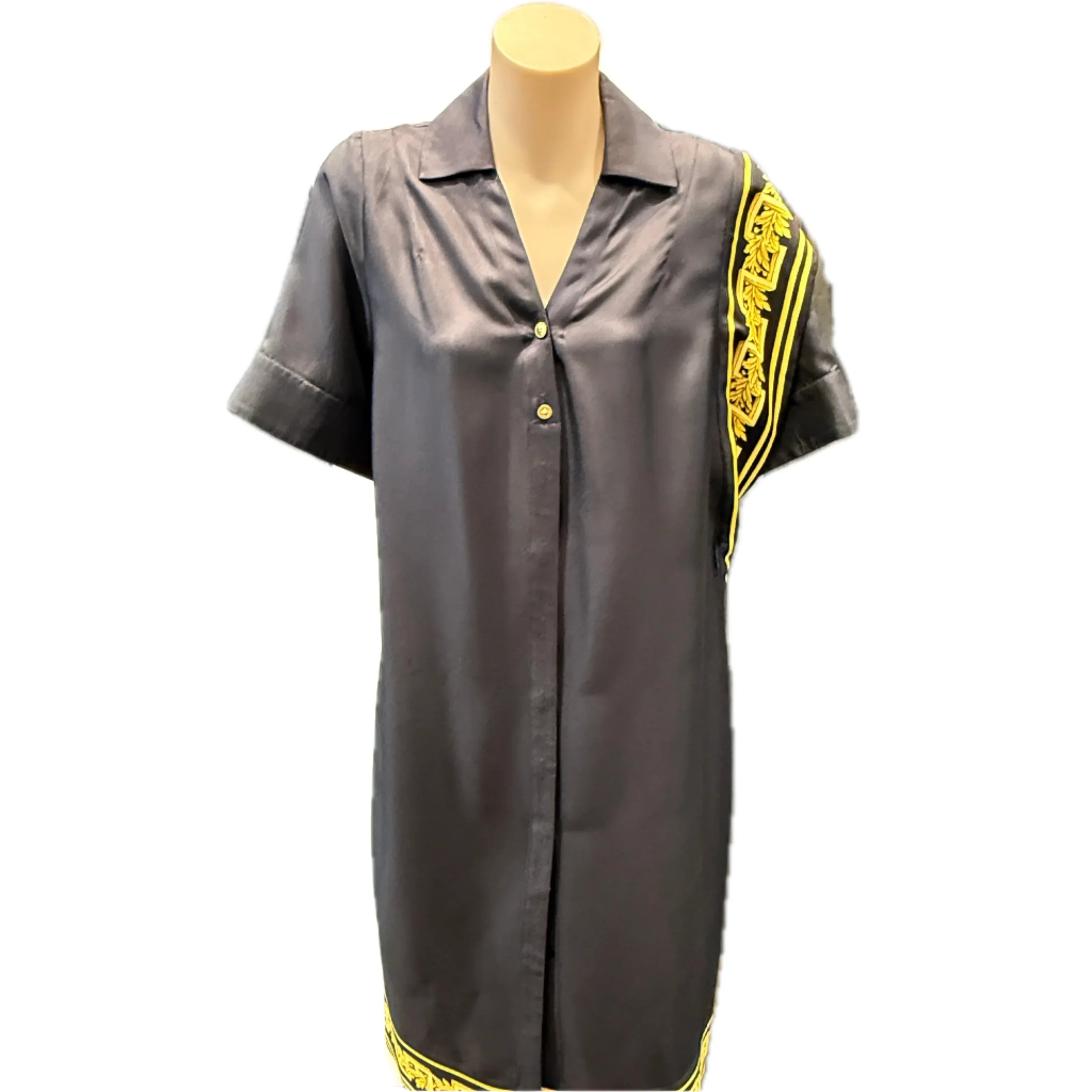 Black/Gold versace Dress, 46
