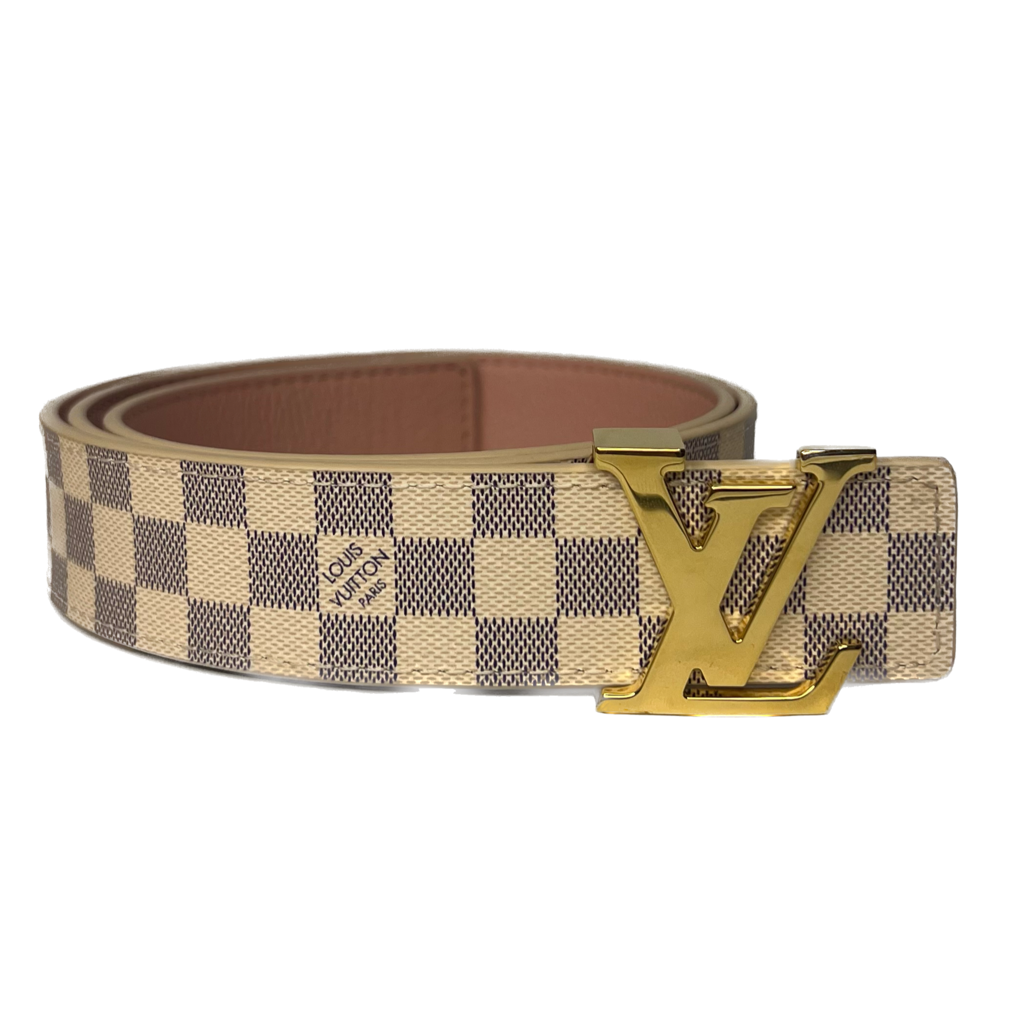 Louis Vuitton Damier Azur LV Initiales 30mm Reversible Belt