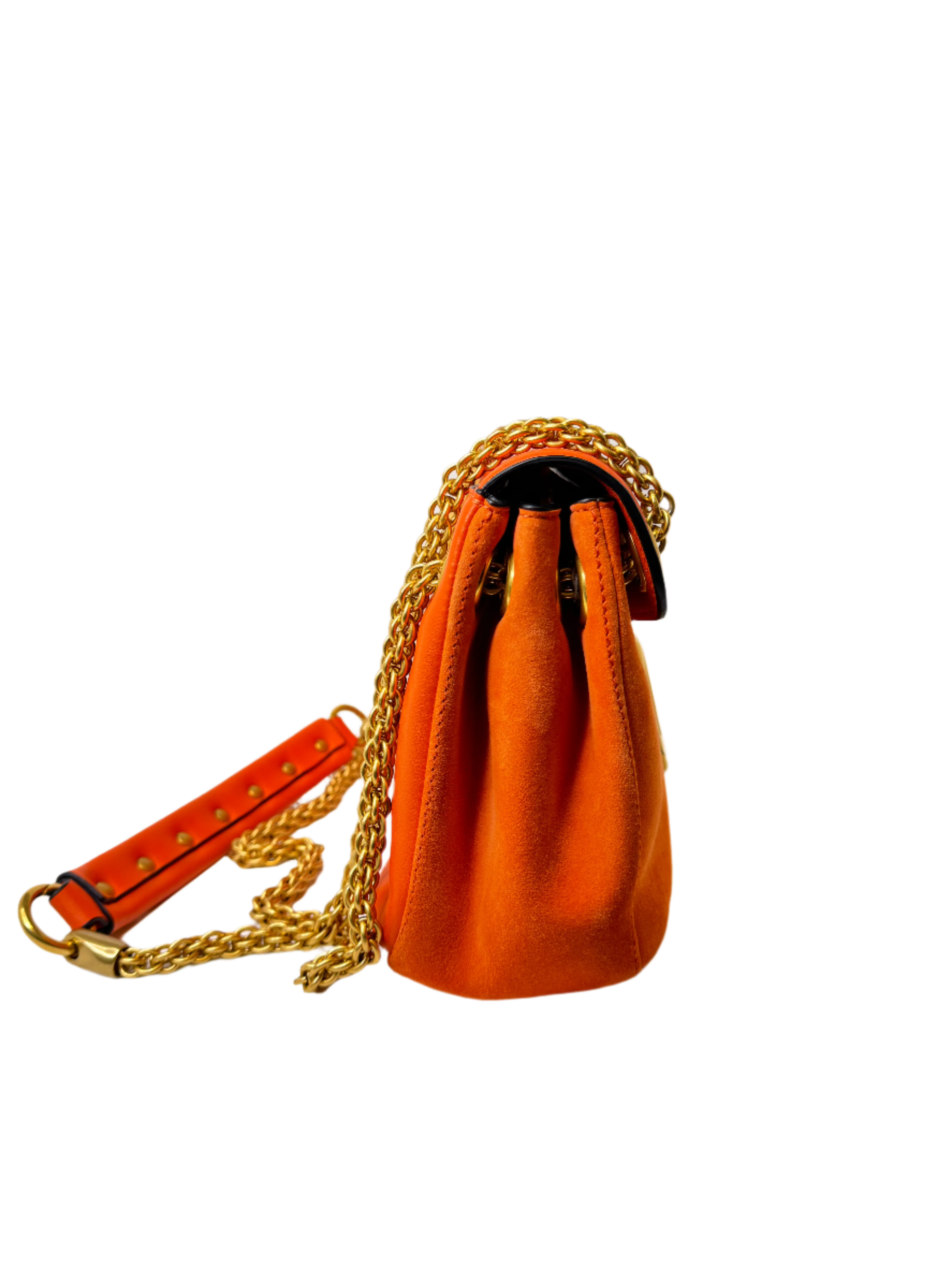 Valentino Garavani Stud Sign Shoulder Bag – Orange Nappa Leather