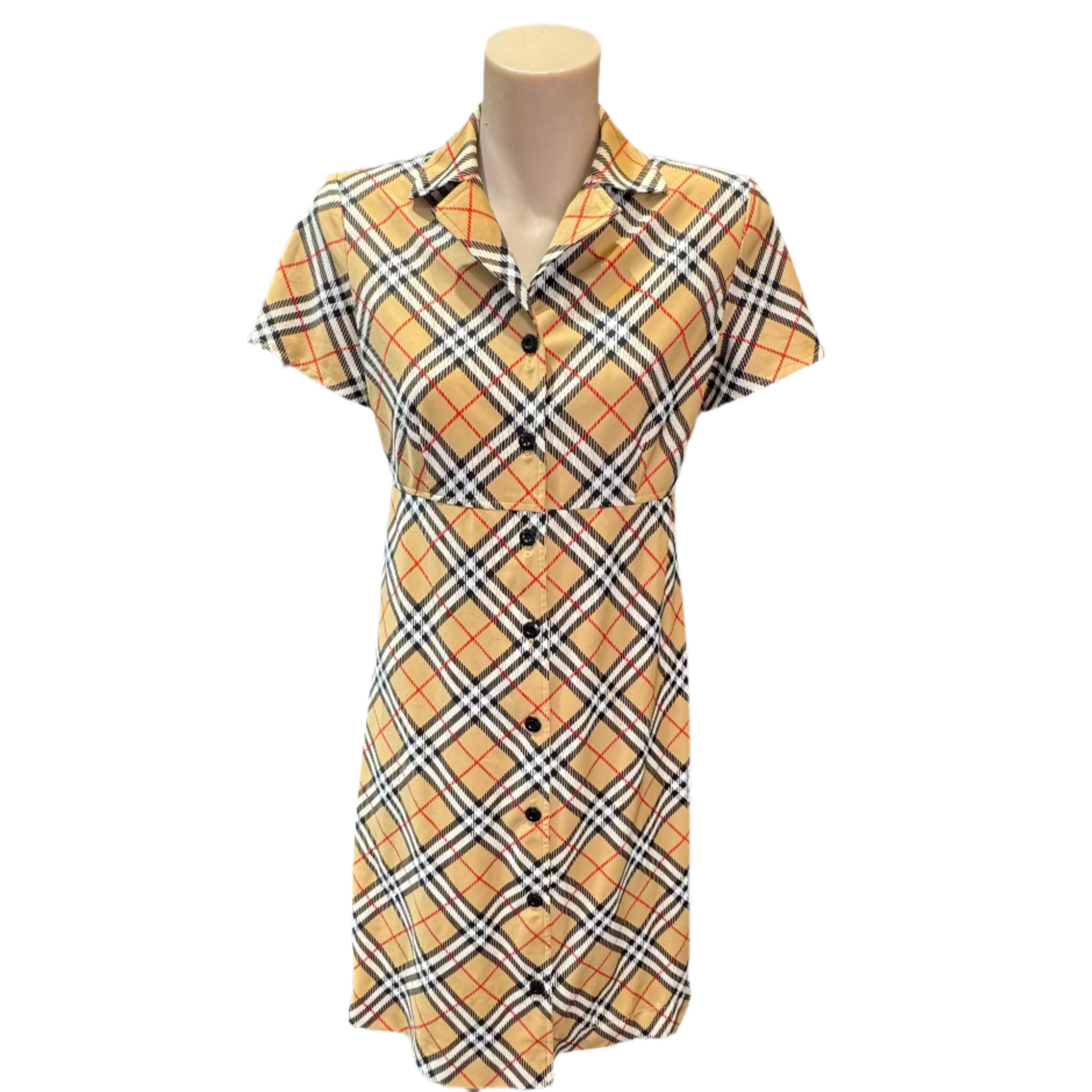 Burberry Check half-sleeve dress