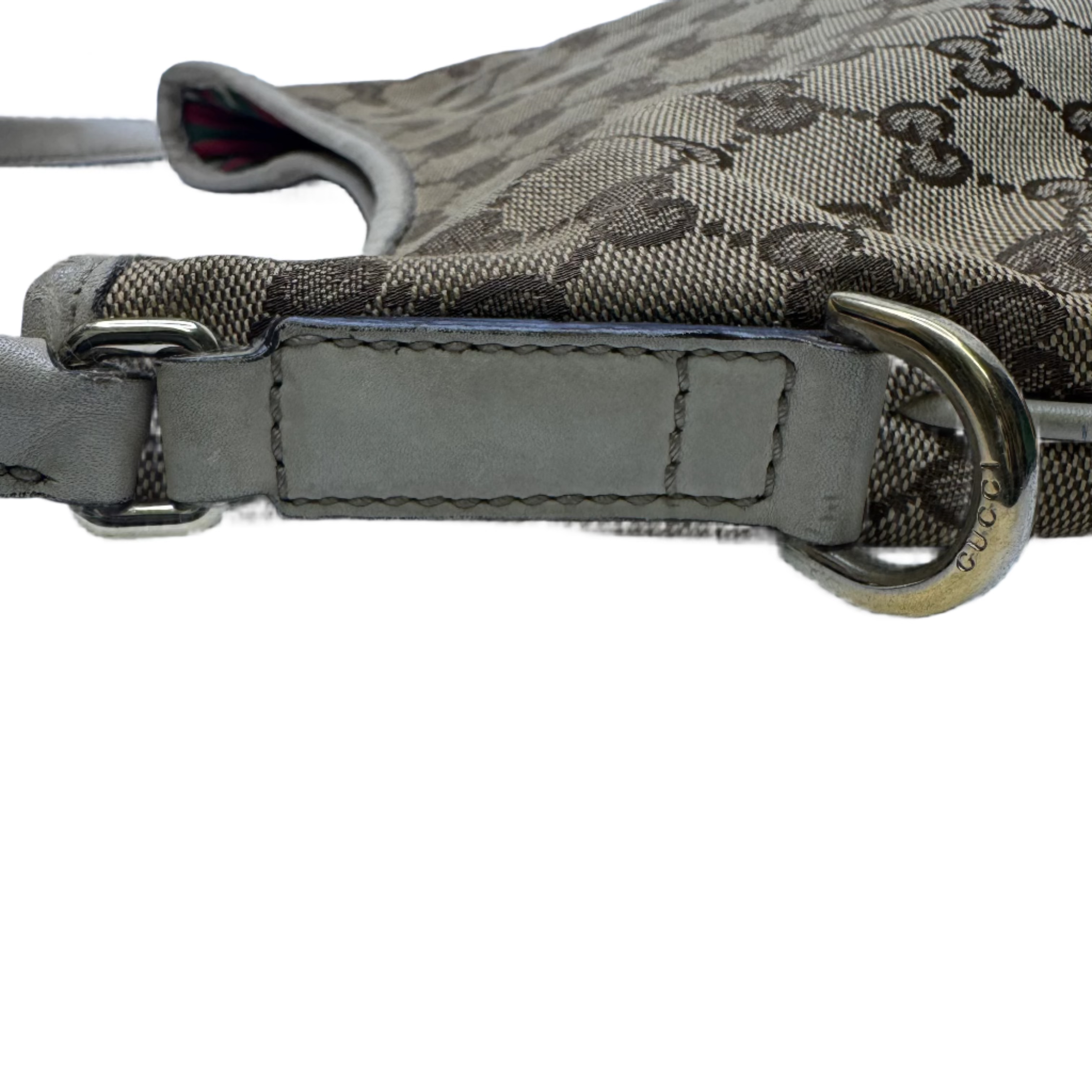 Guccui Monogram GG New Britt Hobo Ivory Shoulder Bag - Lost Designer