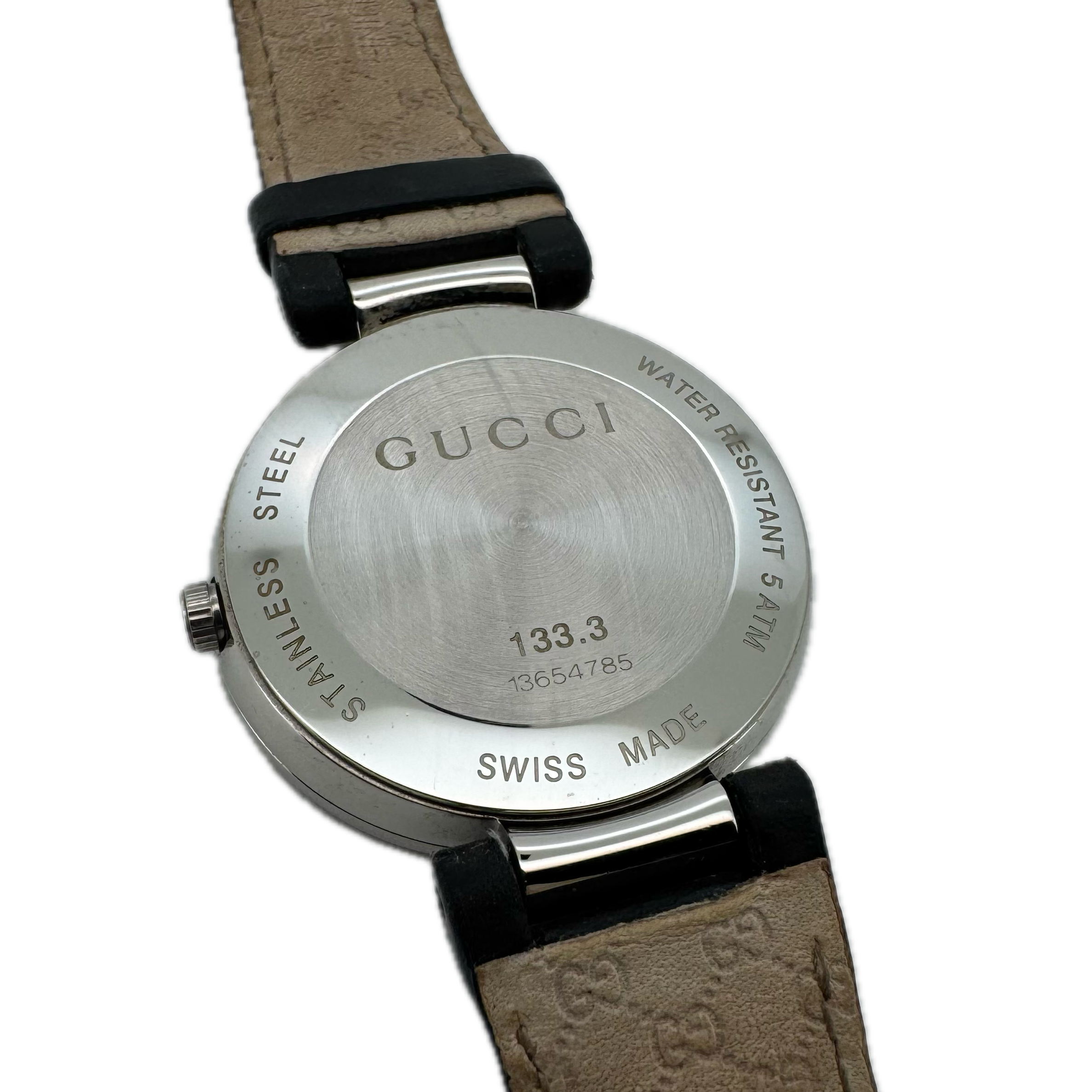 Gucci Interlocking G Logo Watch Stainless Steel Quartz 133.3 - Lost Designer