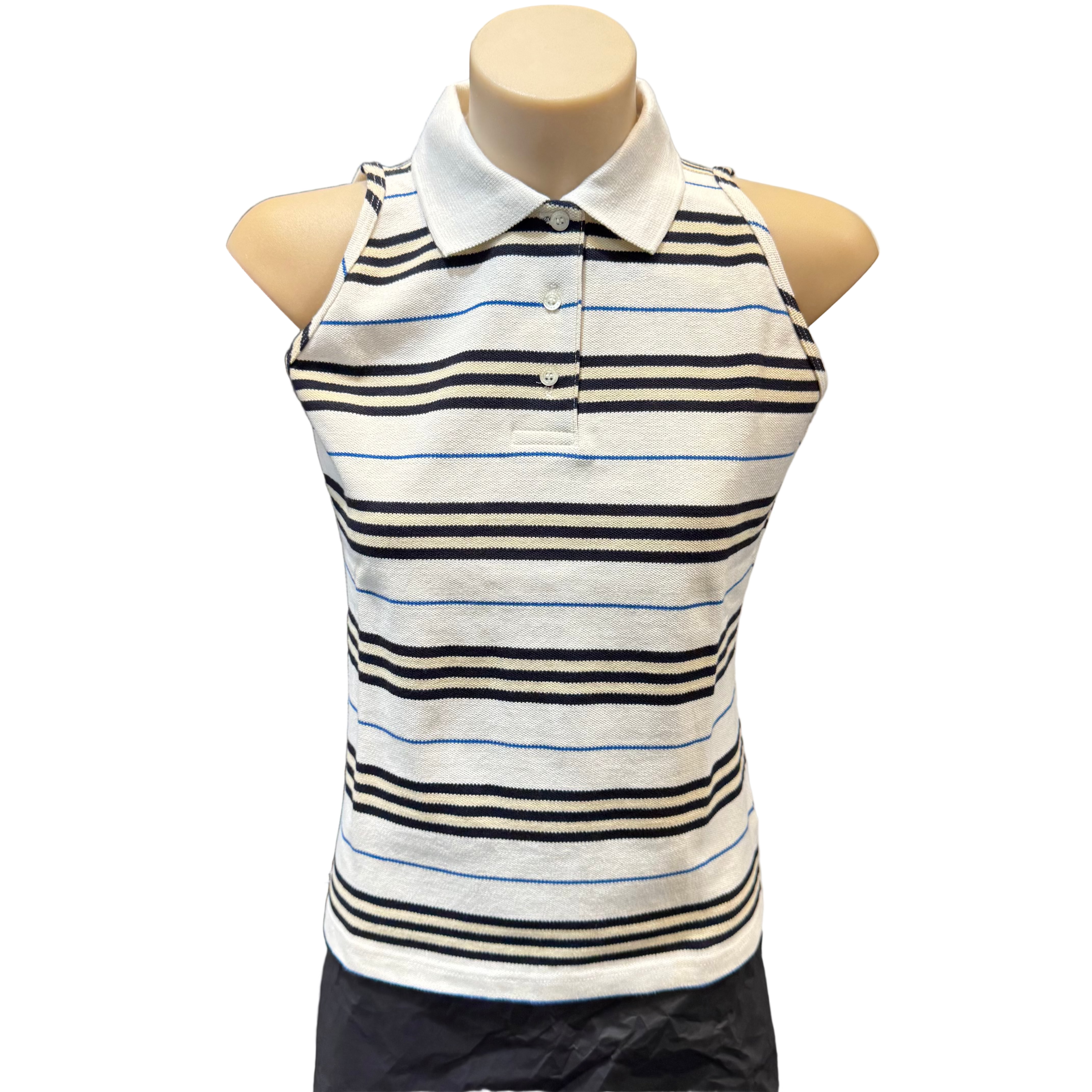 Burberry Blue Label Striped Polo Tank Top Small