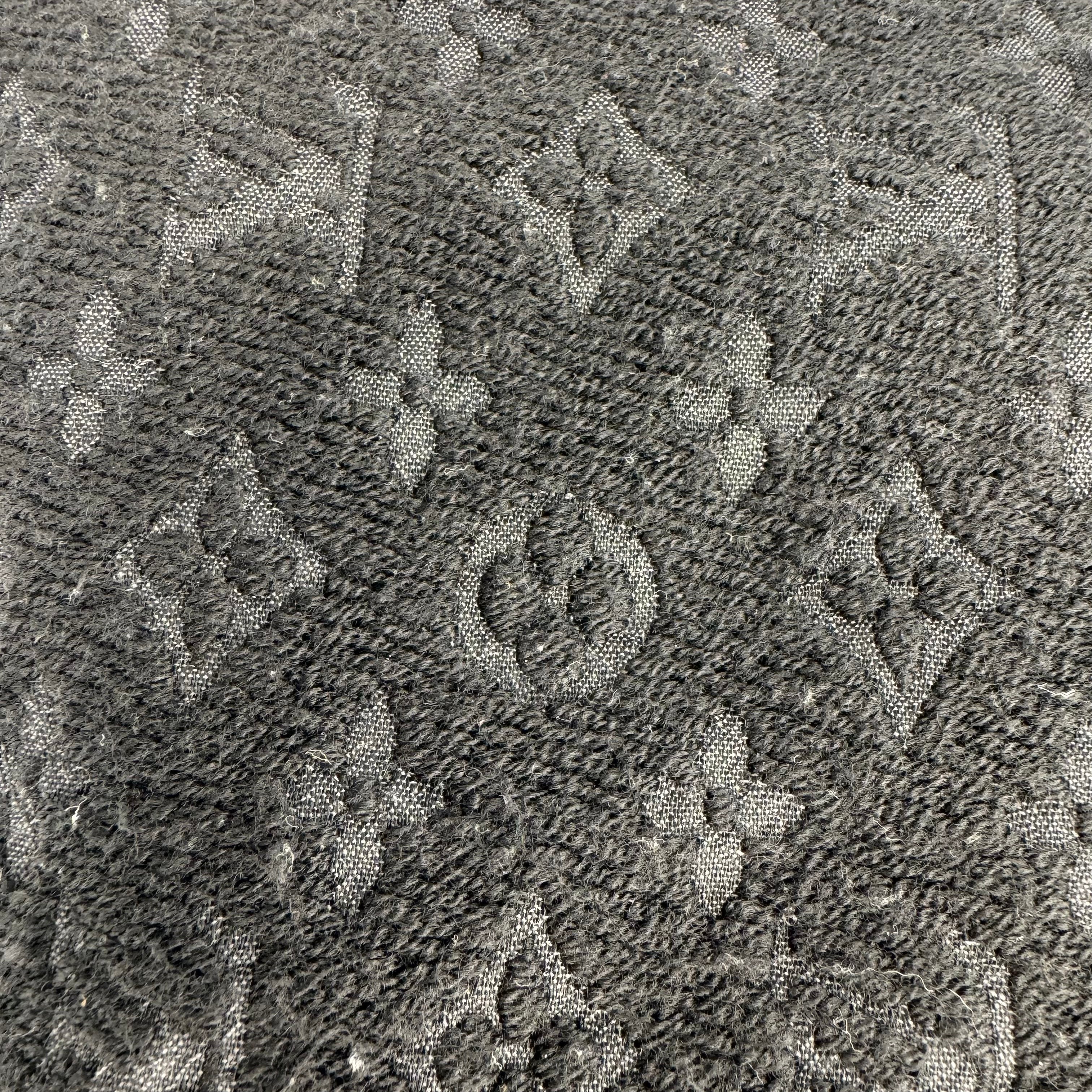 Louis Vuitton Monogram Wool Scarf Charcoal - Lost Designer