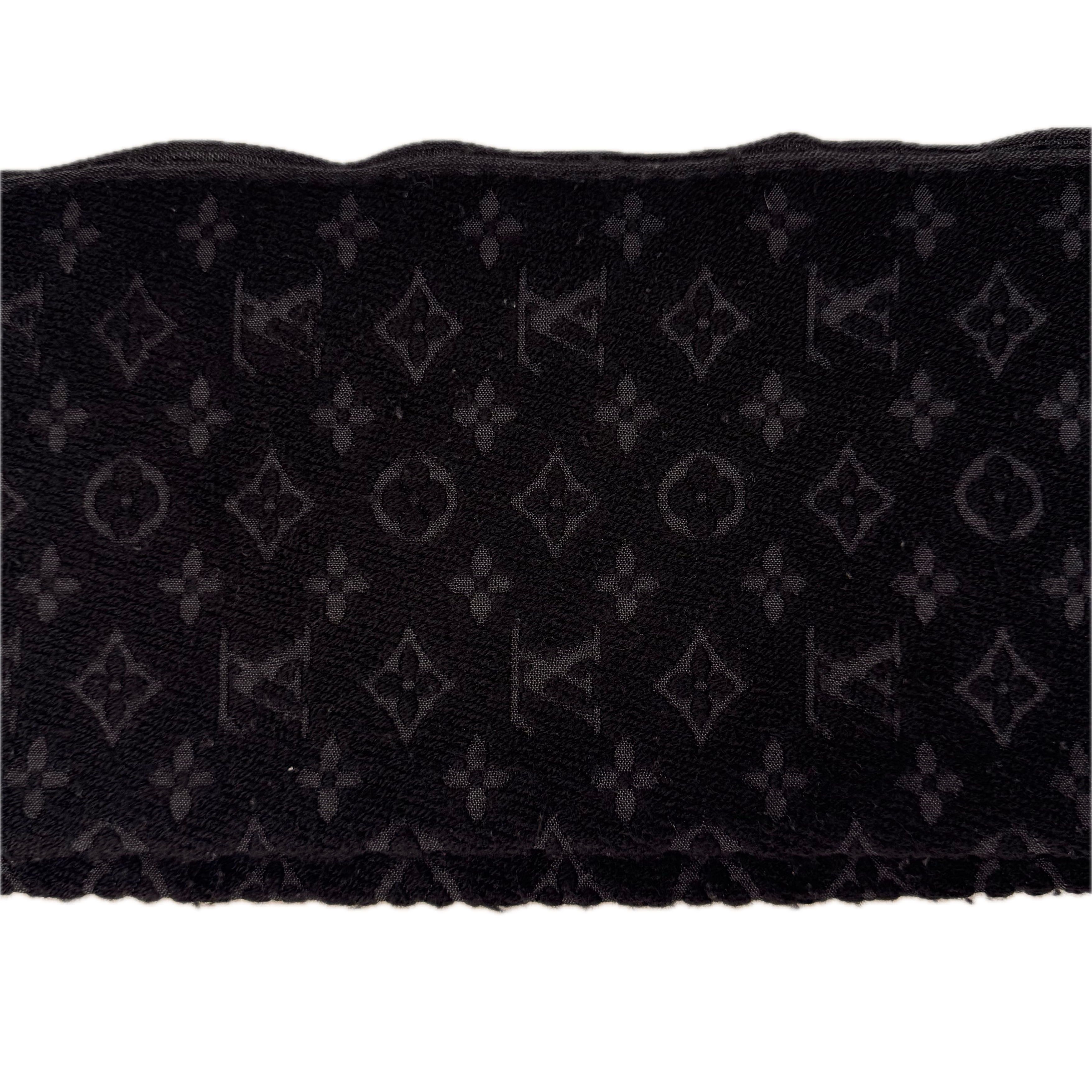 Louis Vuitton Monogram Wool Scarf Charcoal - Lost Designer