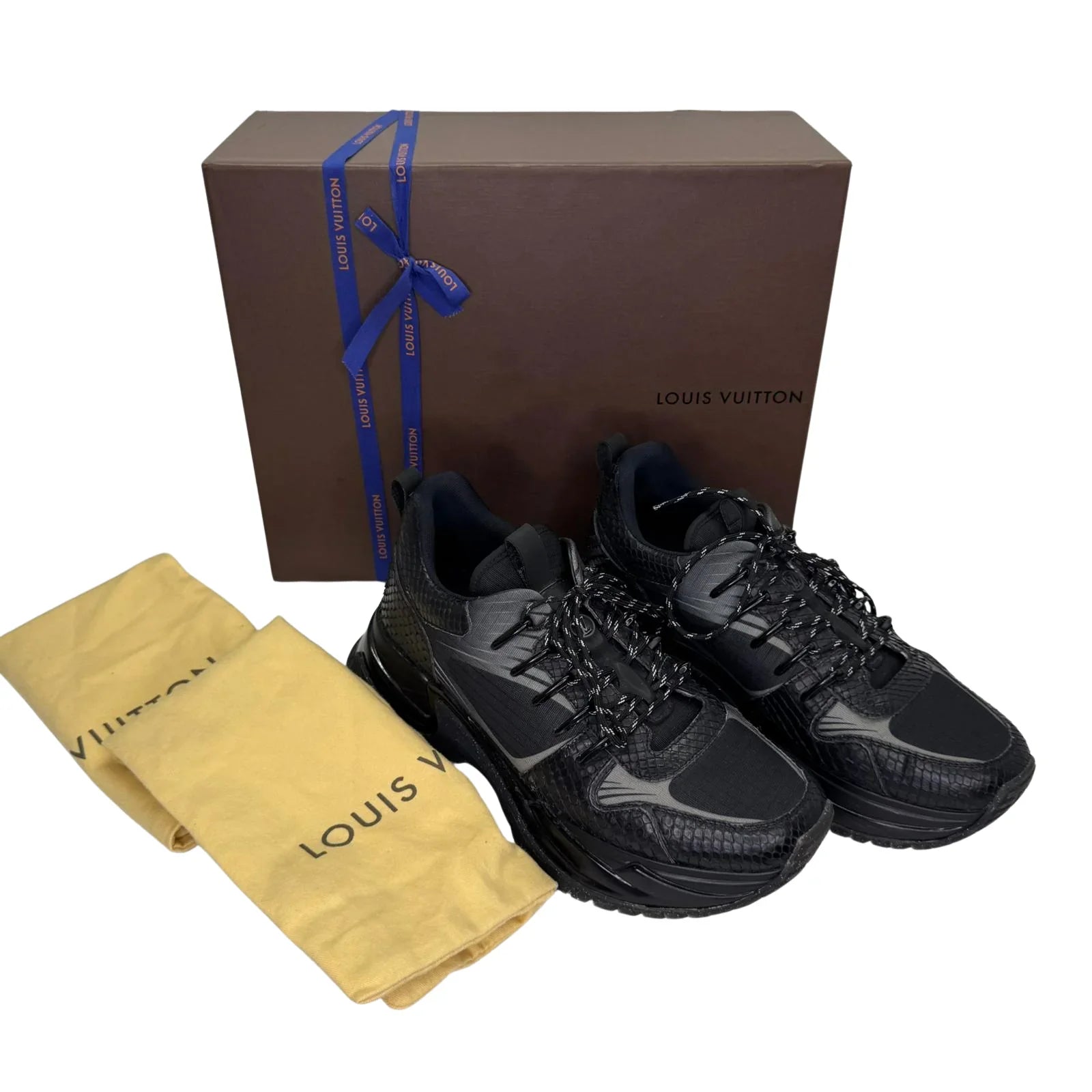 Louis Vuitton Run Away Pulse Sneakers Black - Lost Designer