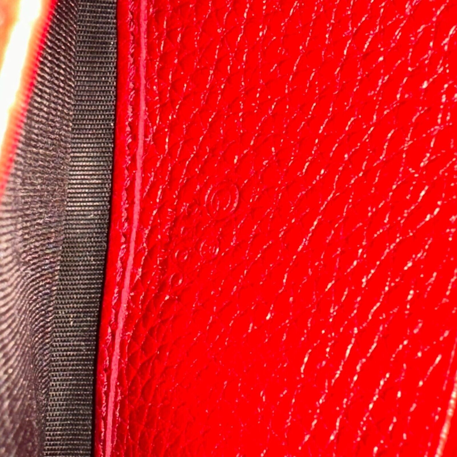 Gucci Soho Pebbled Calfskin Long Continental Wallet Red