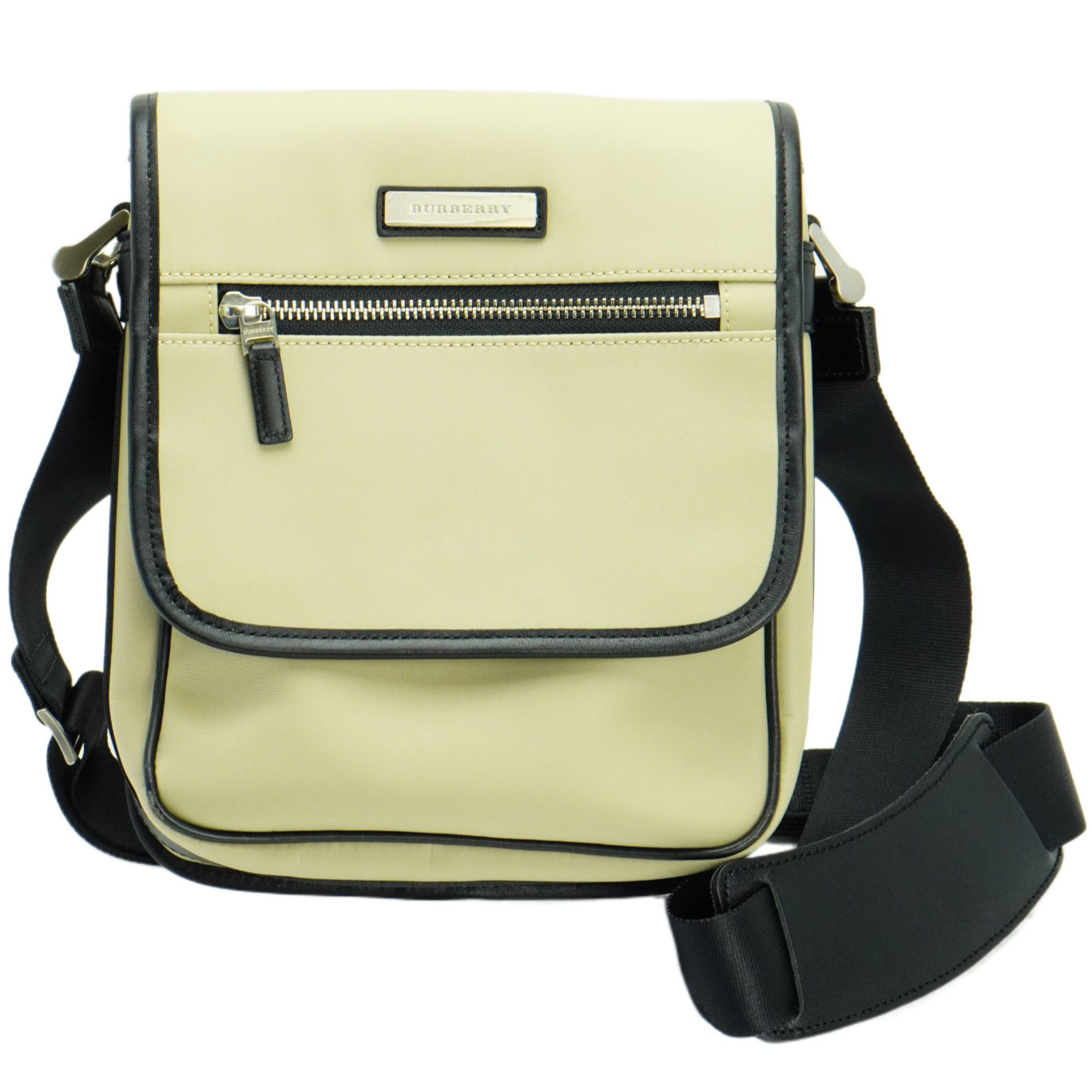 Burberry Nylon Fabric Crossbody Bag Olive