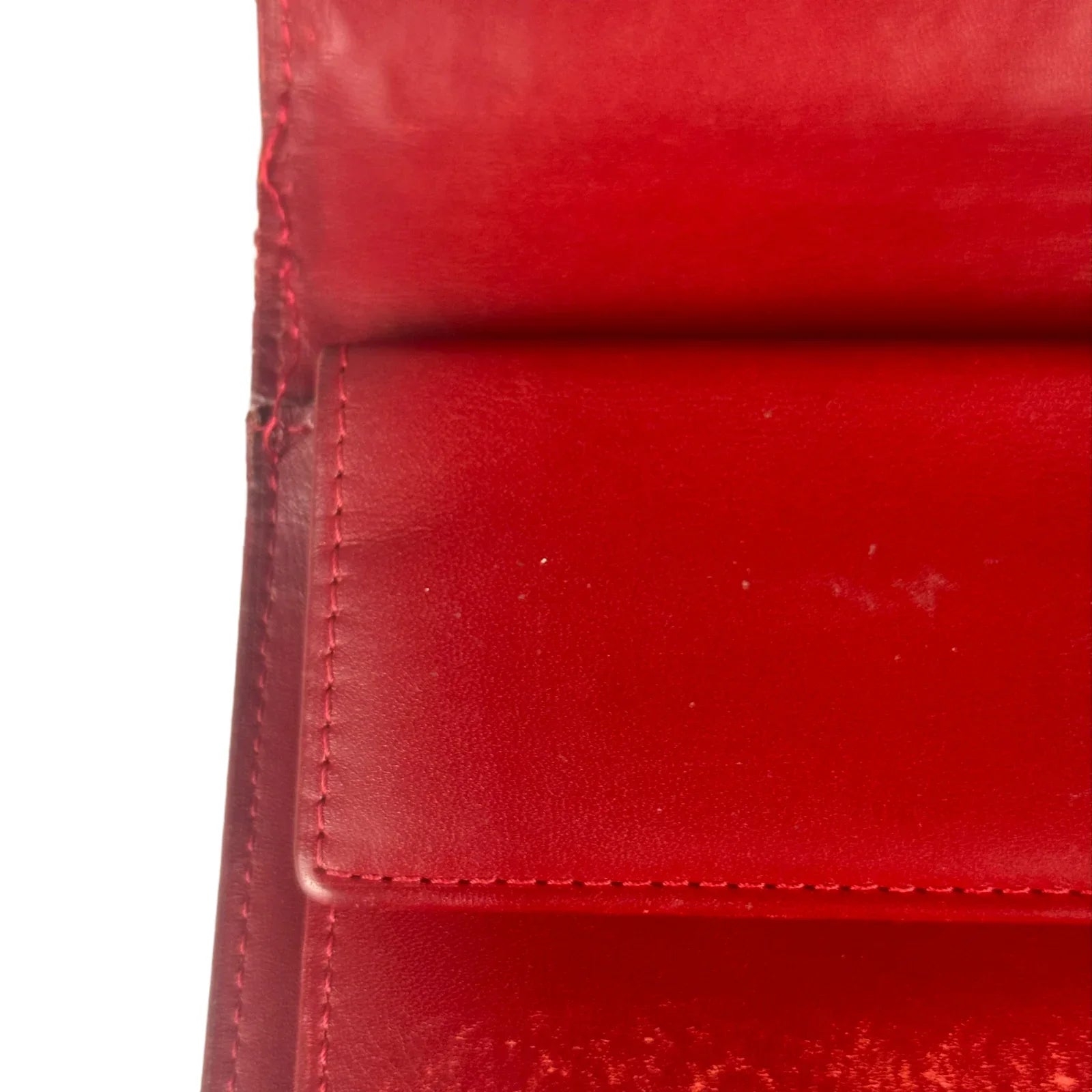 Louis Vuitton Monogram Vernis Porte Tresor International Wallet Red
